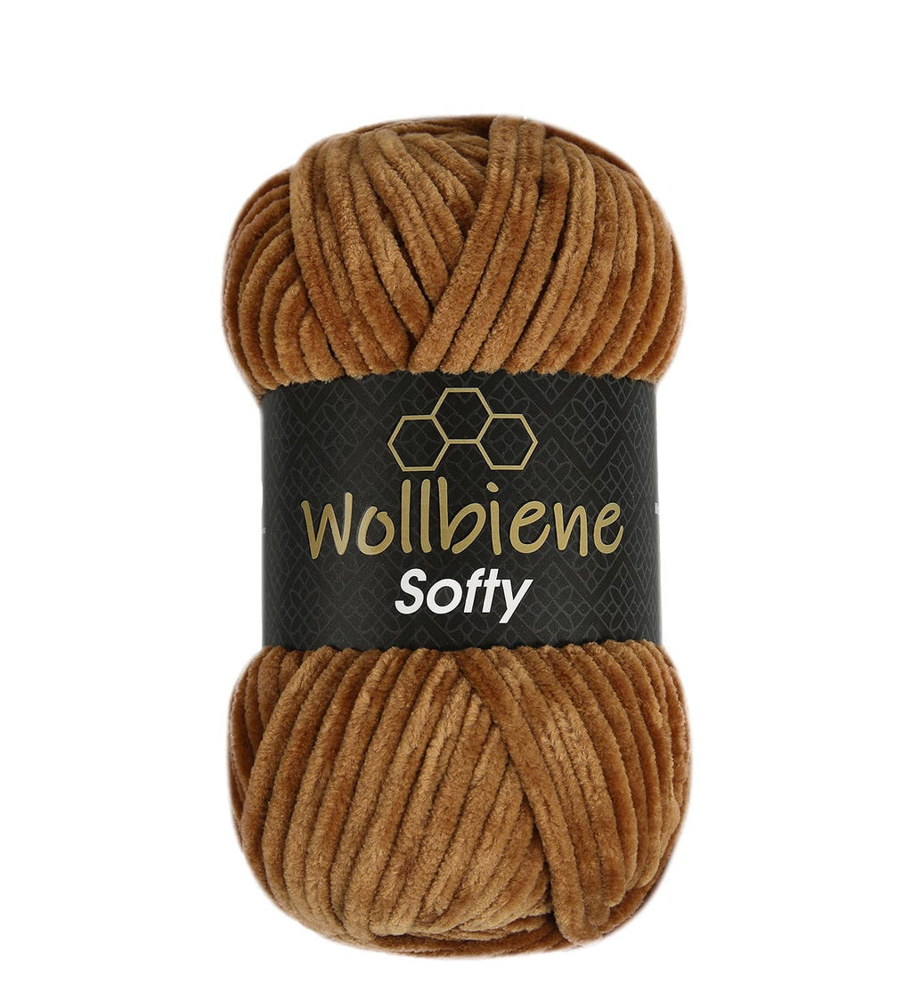 Wool bee softy chenille wool 100gr super bulky knitting