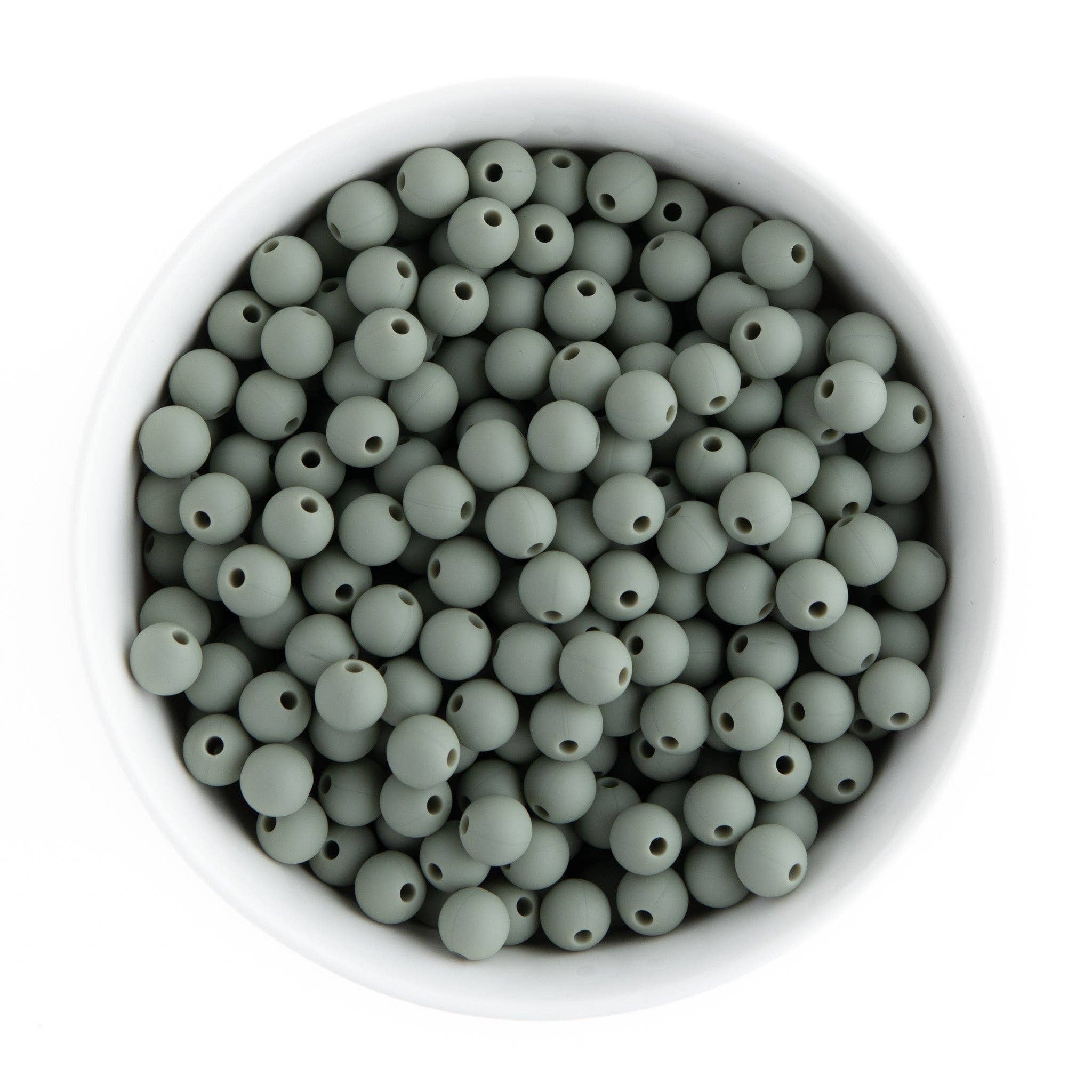 9mm Round Silicone Beads