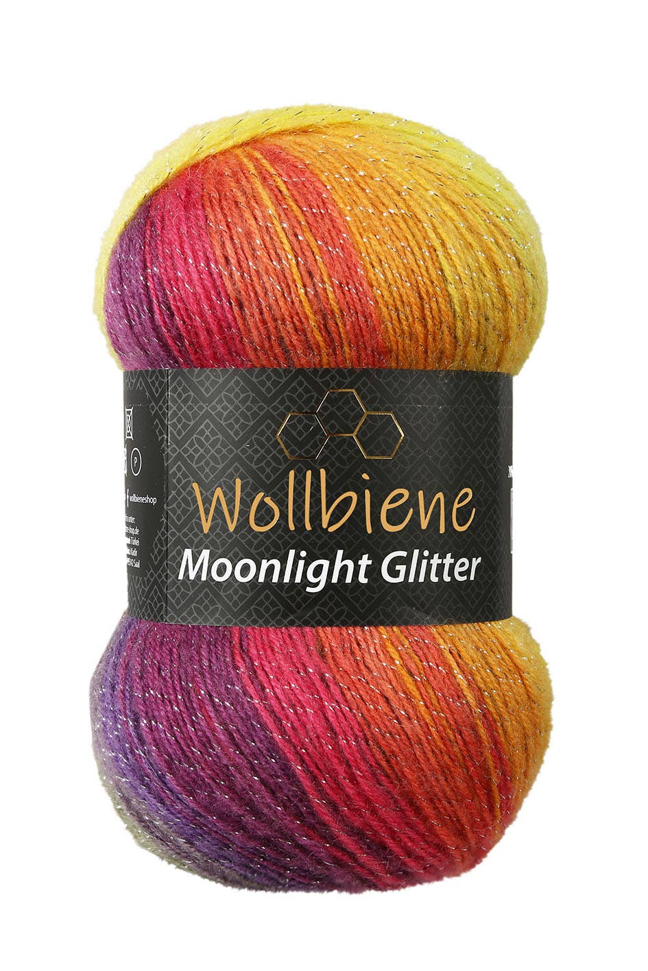 Woolen bee moonlight glitter batik crochet knitting wool
