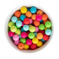 Rainbow Brights 15mm Round Silicone Bead Packs