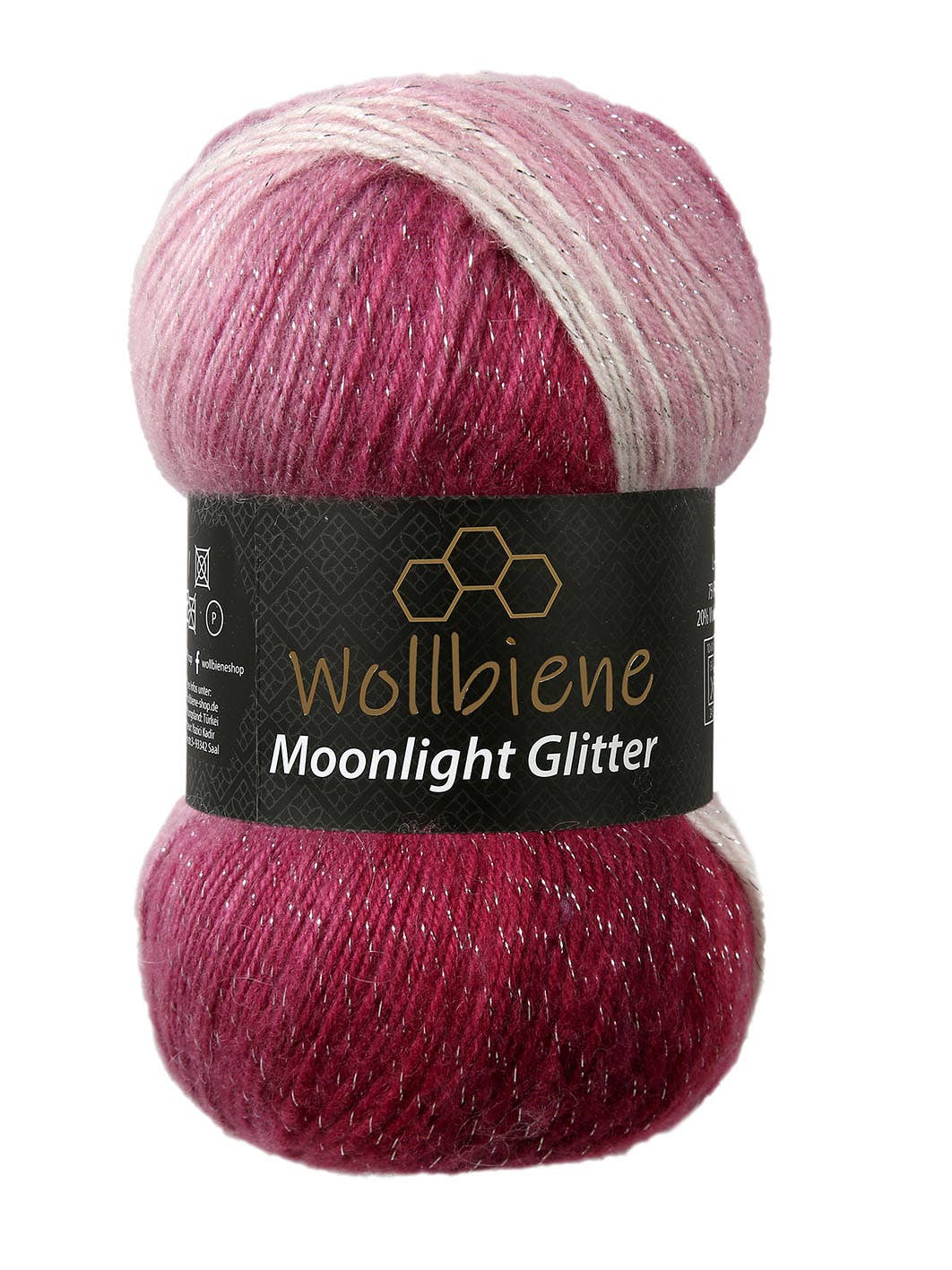 Woolen bee moonlight glitter batik crochet knitting wool