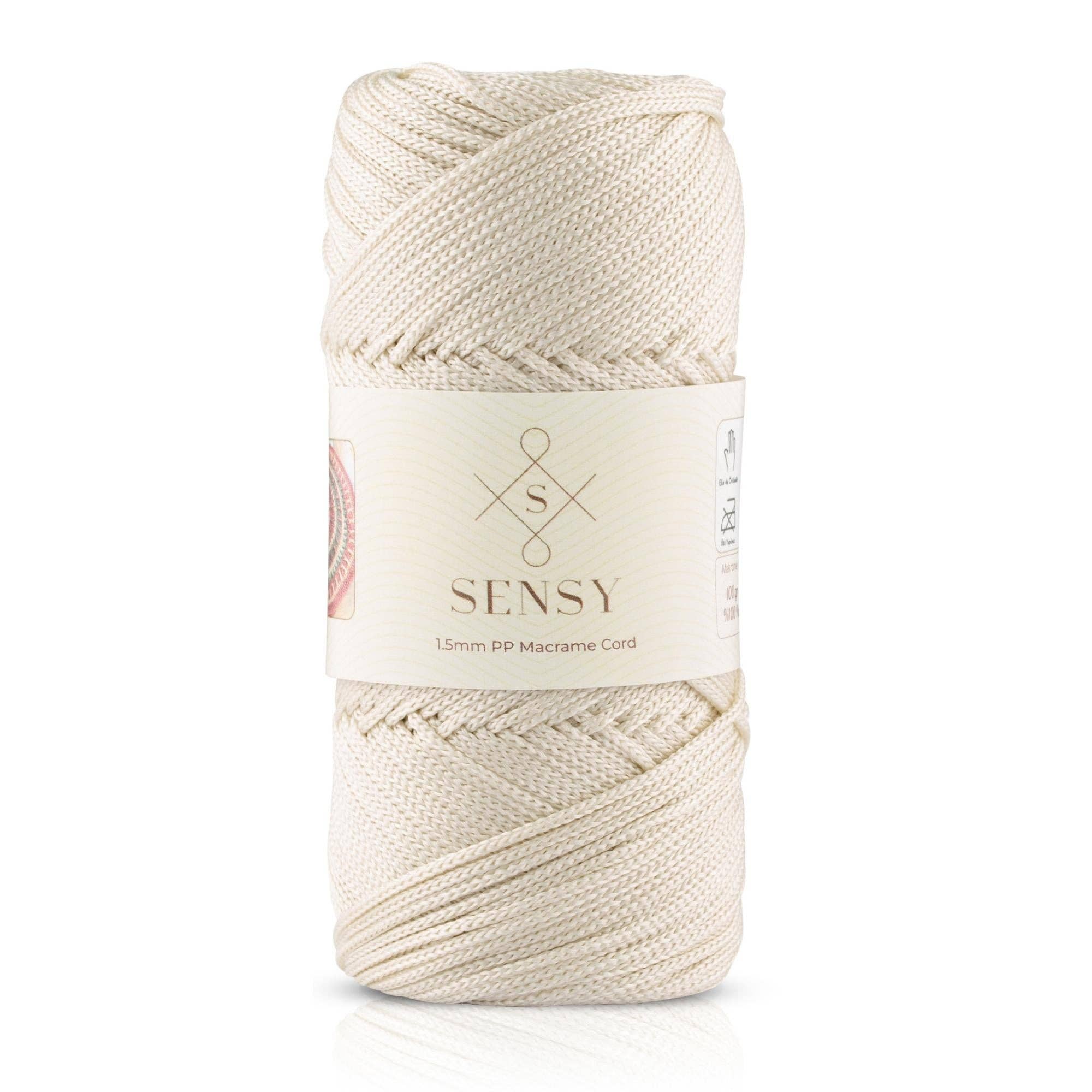 Sensy Premium 1.5mm - 164 yards 100% Polyester Macrame Cord