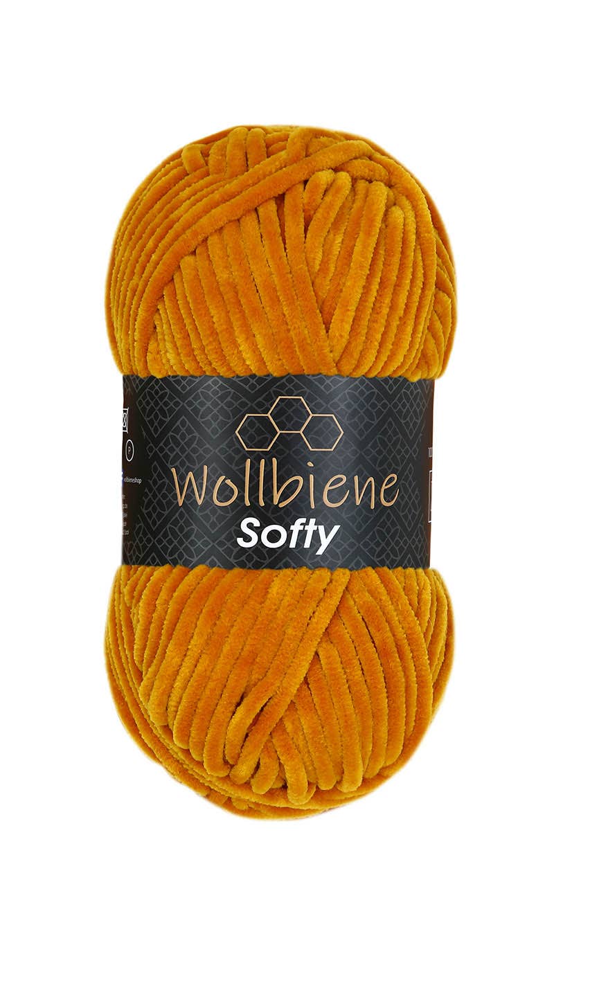 Wool bee softy chenille wool 100gr super bulky knitting