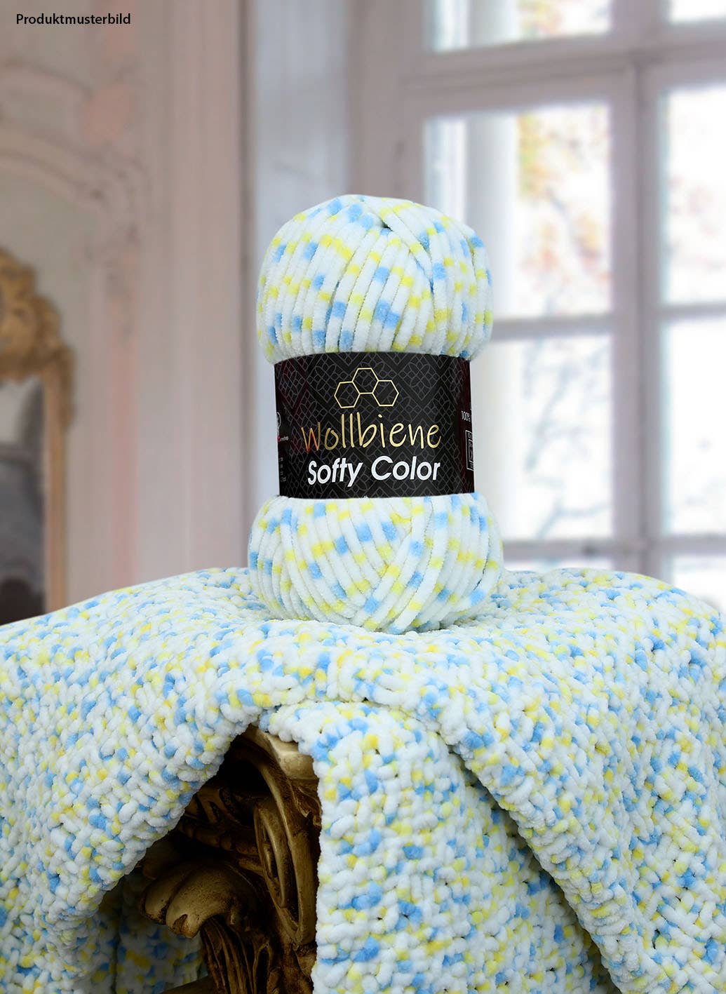 Softy Color Chenille Wool 100gr Coloured Knitting Hobby DIY