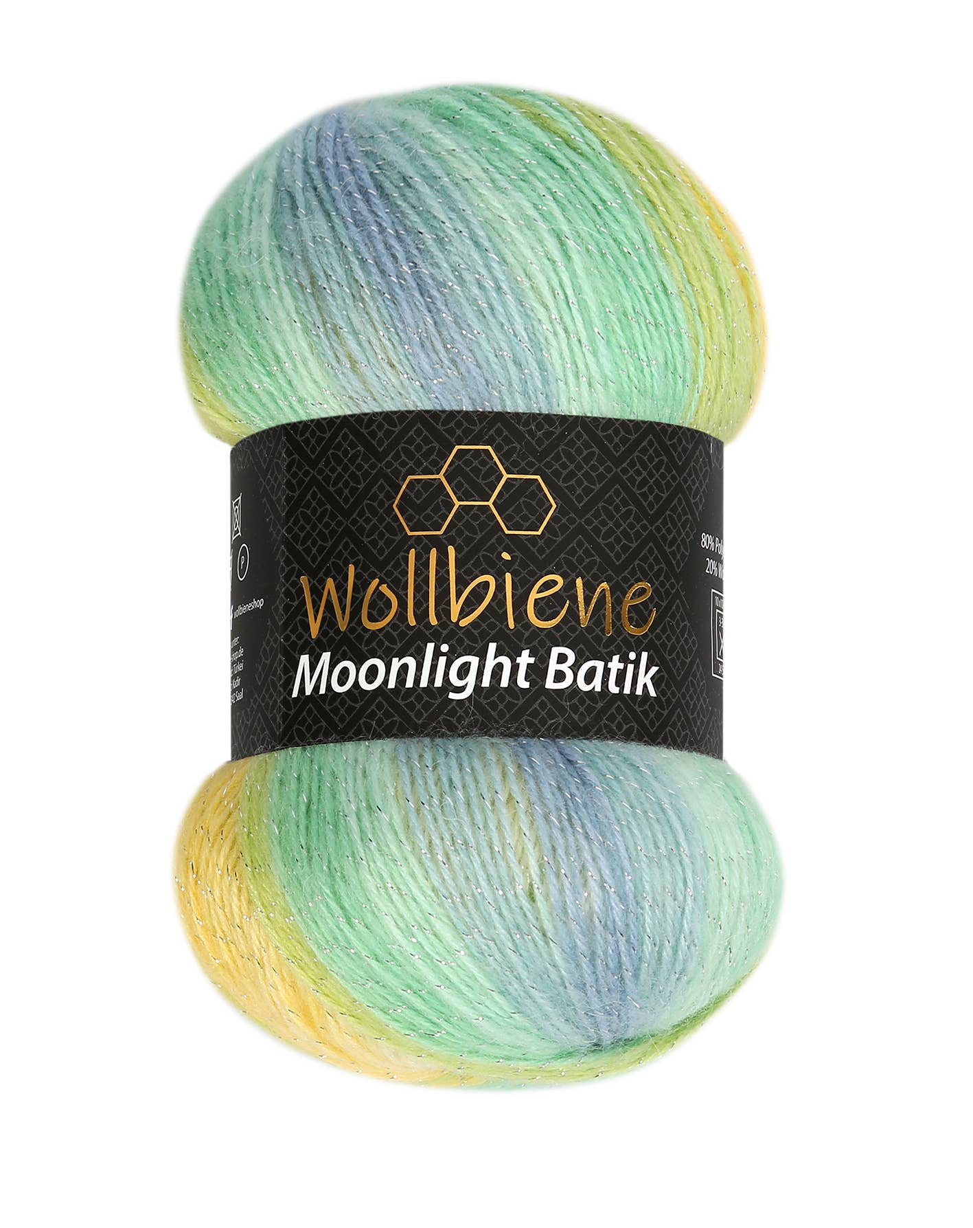 Woolen bee moonlight glitter batik crochet knitting wool