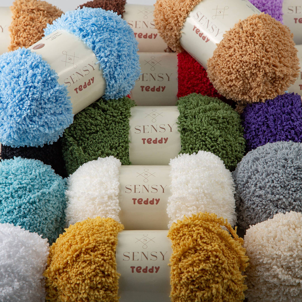 Sensy Teddy Yarn, 3.5 oz, 109 Yards, Gauge 5 Bulky