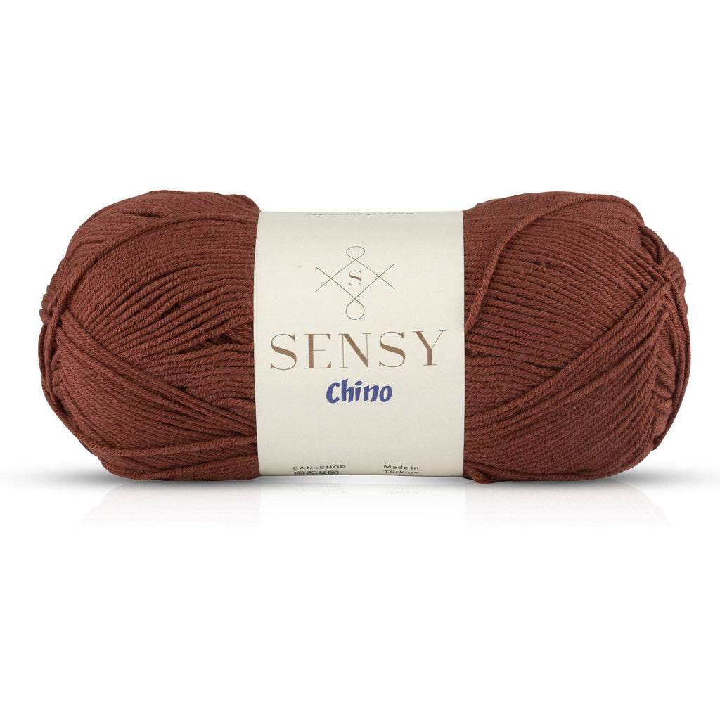 Sensy Chino Soft Cotton Yarn, 3.5 oz, 360 Yards, Gauge 2 Fin