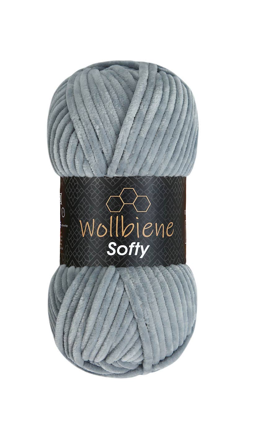 Wool bee softy chenille wool 100gr super bulky knitting