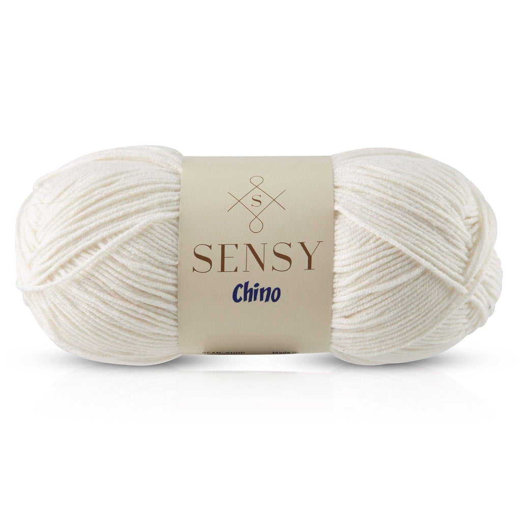Sensy Chino Soft Cotton Yarn, 3.5 oz, 360 Yards, Gauge 2 Fin