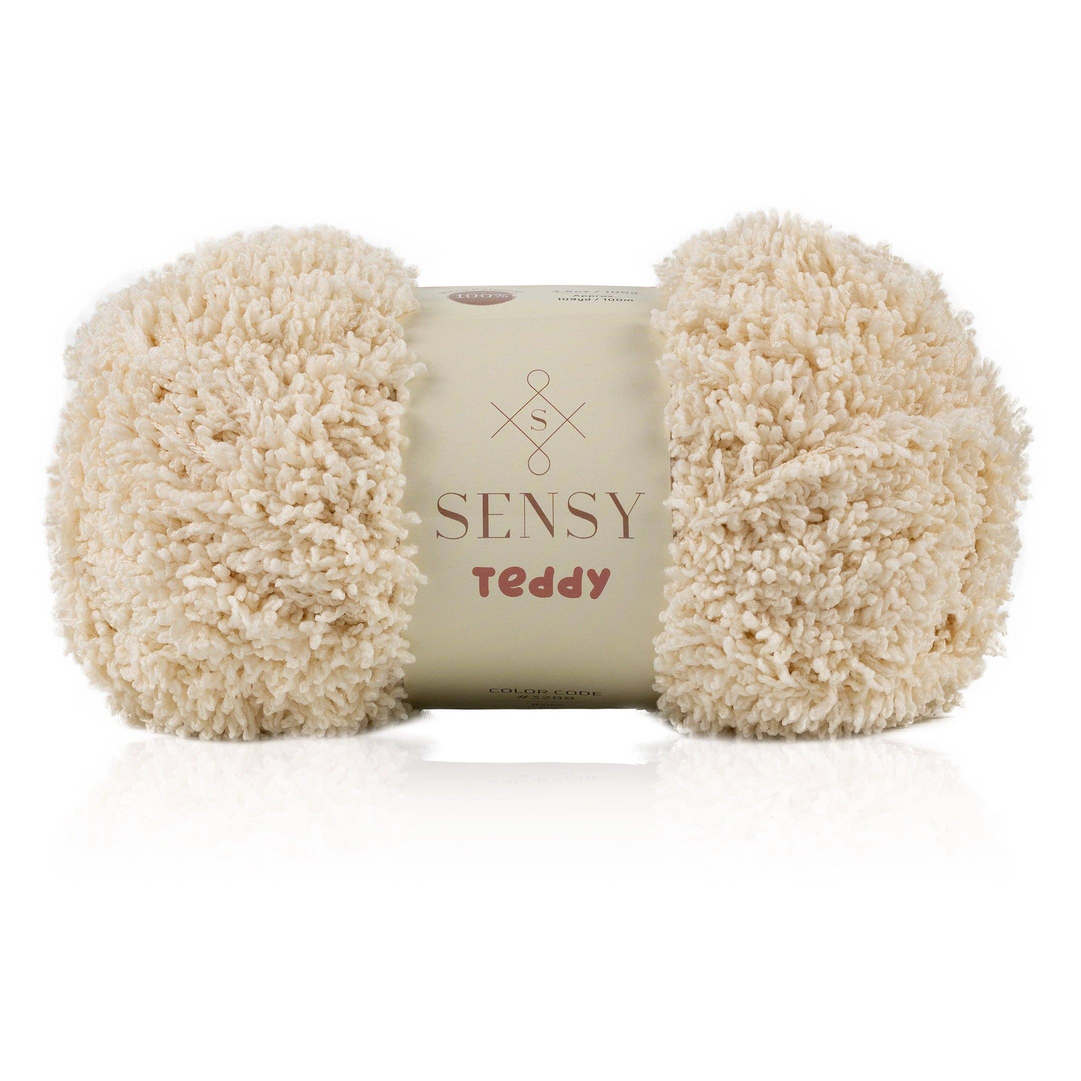 Sensy Teddy Yarn, 3.5 oz, 109 Yards, Gauge 5 Bulky