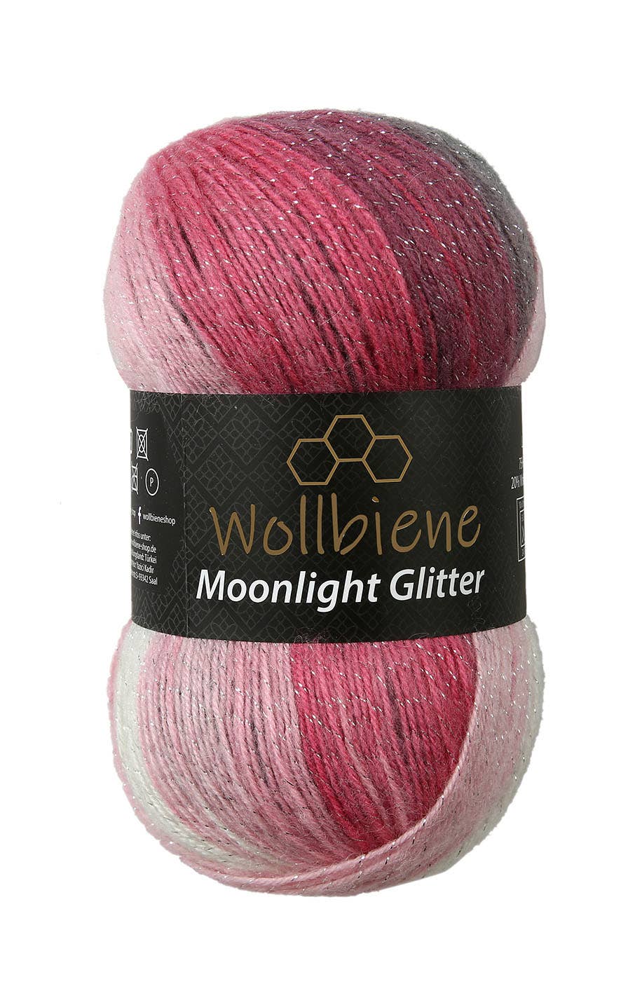 Woolen bee moonlight glitter batik crochet knitting wool