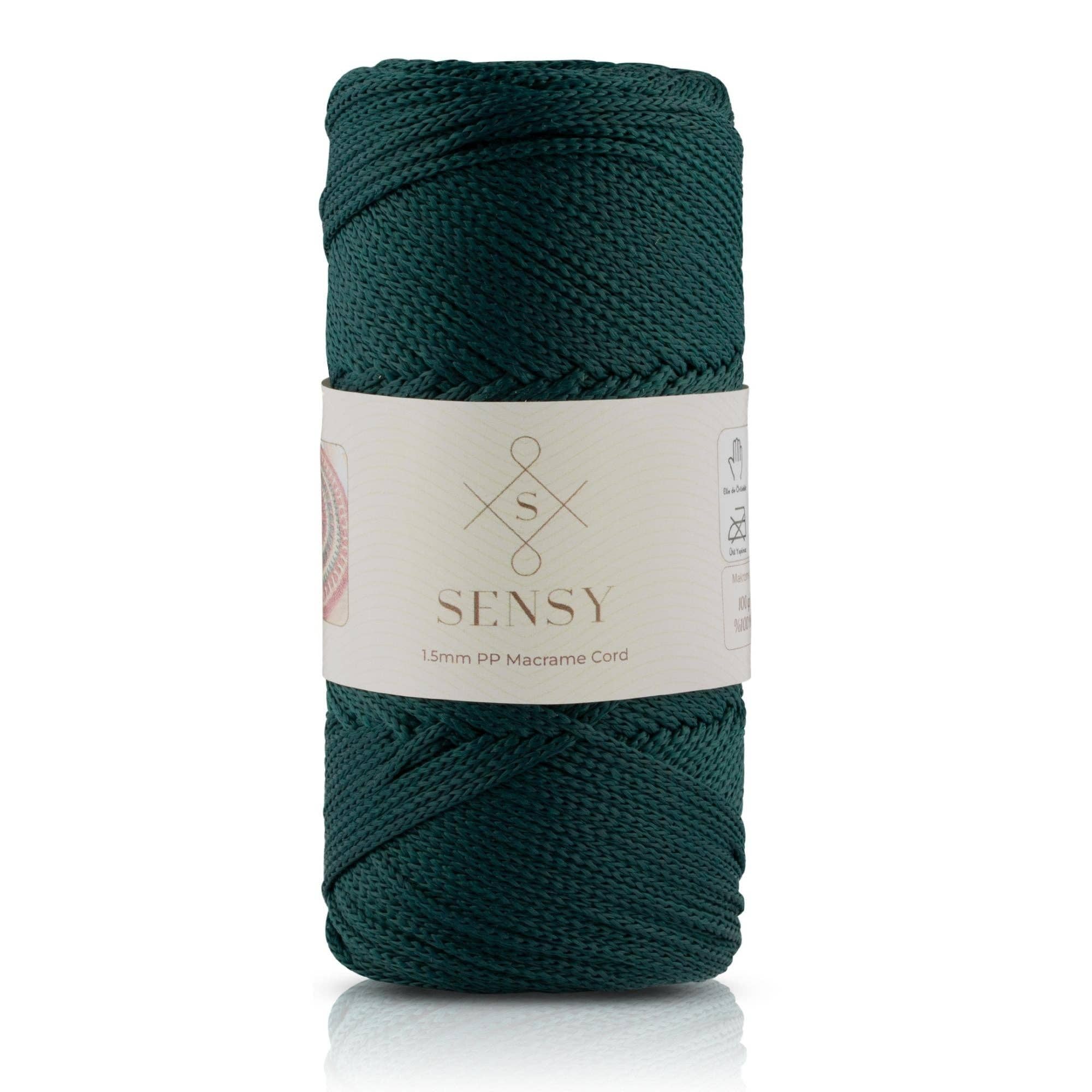 Sensy Premium 1.5mm - 164 yards 100% Polyester Macrame Cord