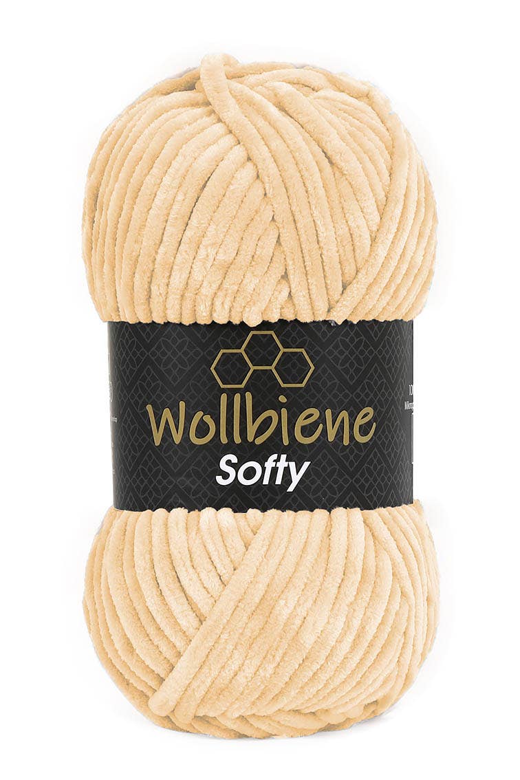 Wool bee softy chenille wool 100gr super bulky knitting