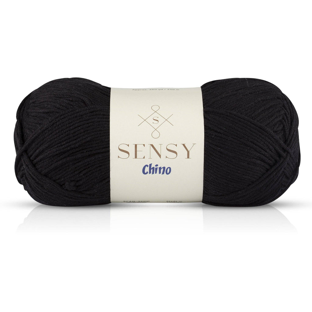 Sensy Chino Soft Cotton Yarn, 3.5 oz, 360 Yards, Gauge 2 Fin