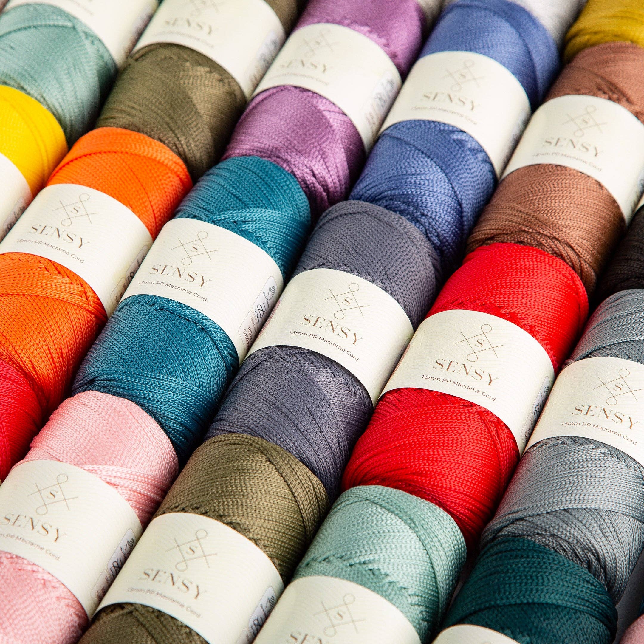 Sensy Premium 1.5mm - 164 yards 100% Polyester Macrame Cord