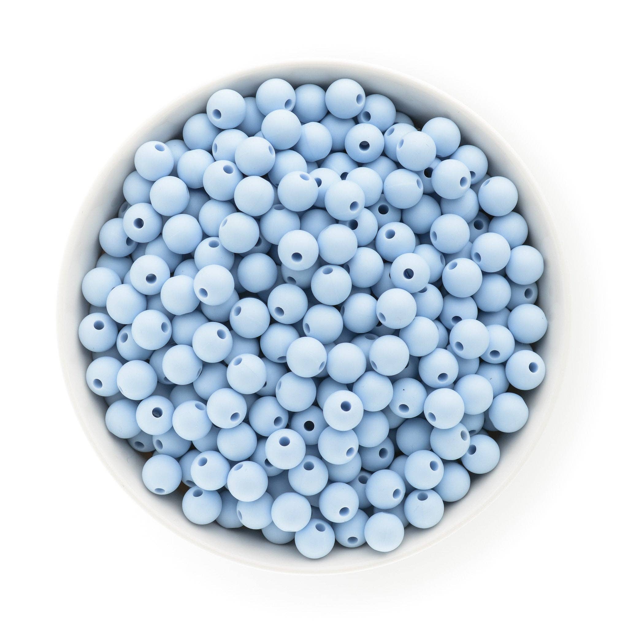 9mm Round Silicone Beads