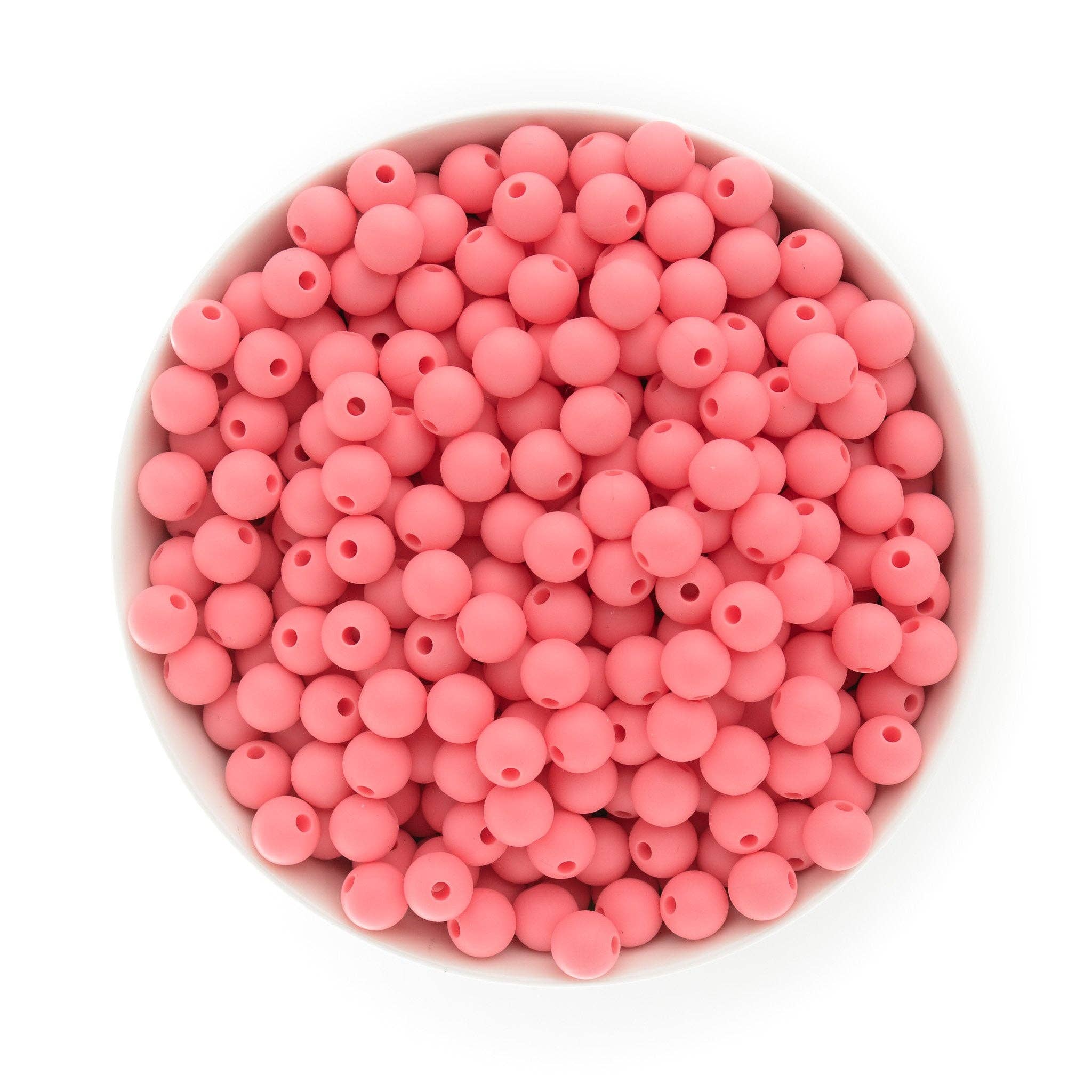 9mm Round Silicone Beads