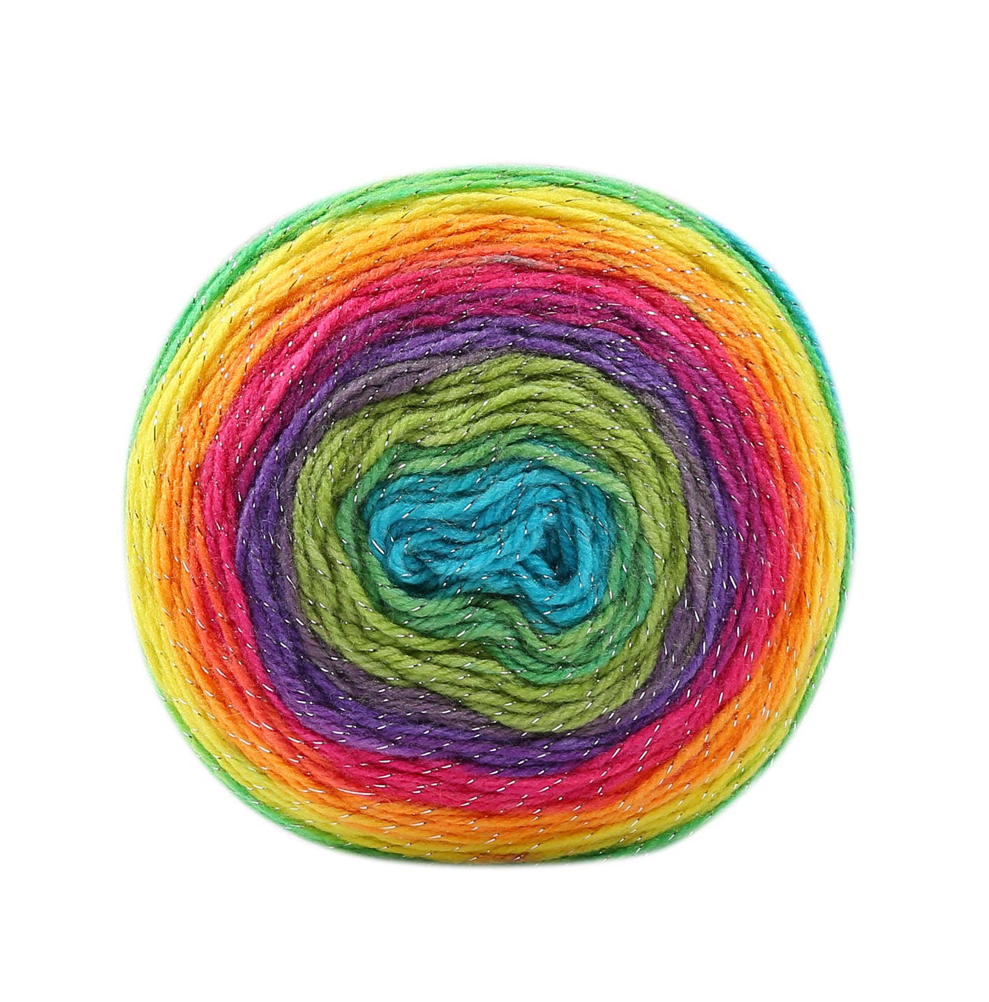 Woolly Bee Cupcake Glitter Gradient Wool Knitting Wool 150g