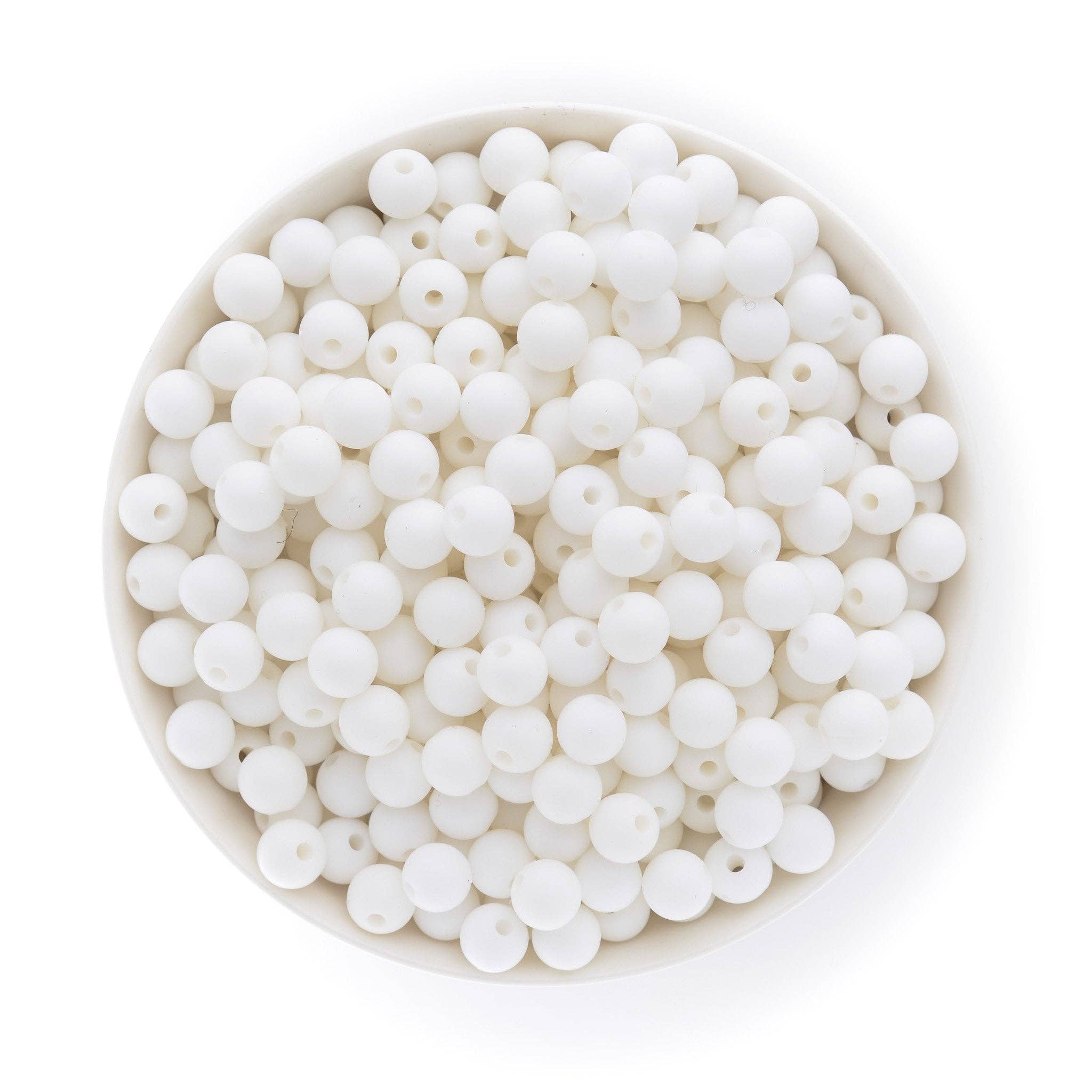 9mm Round Silicone Beads