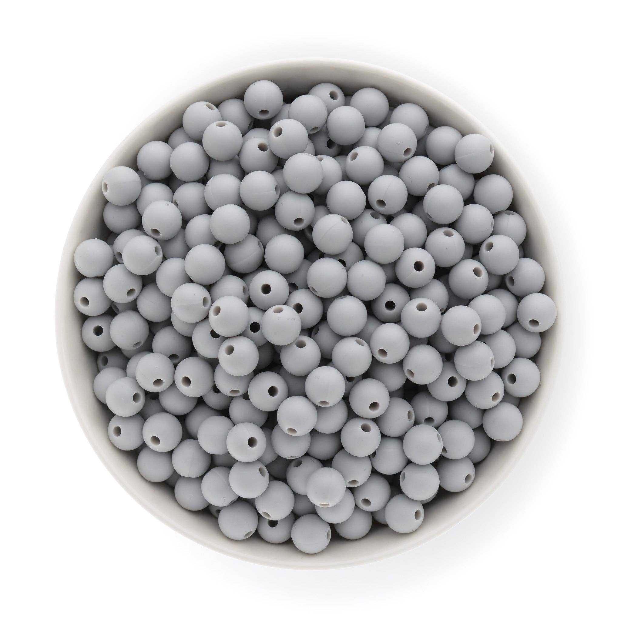 9mm Round Silicone Beads