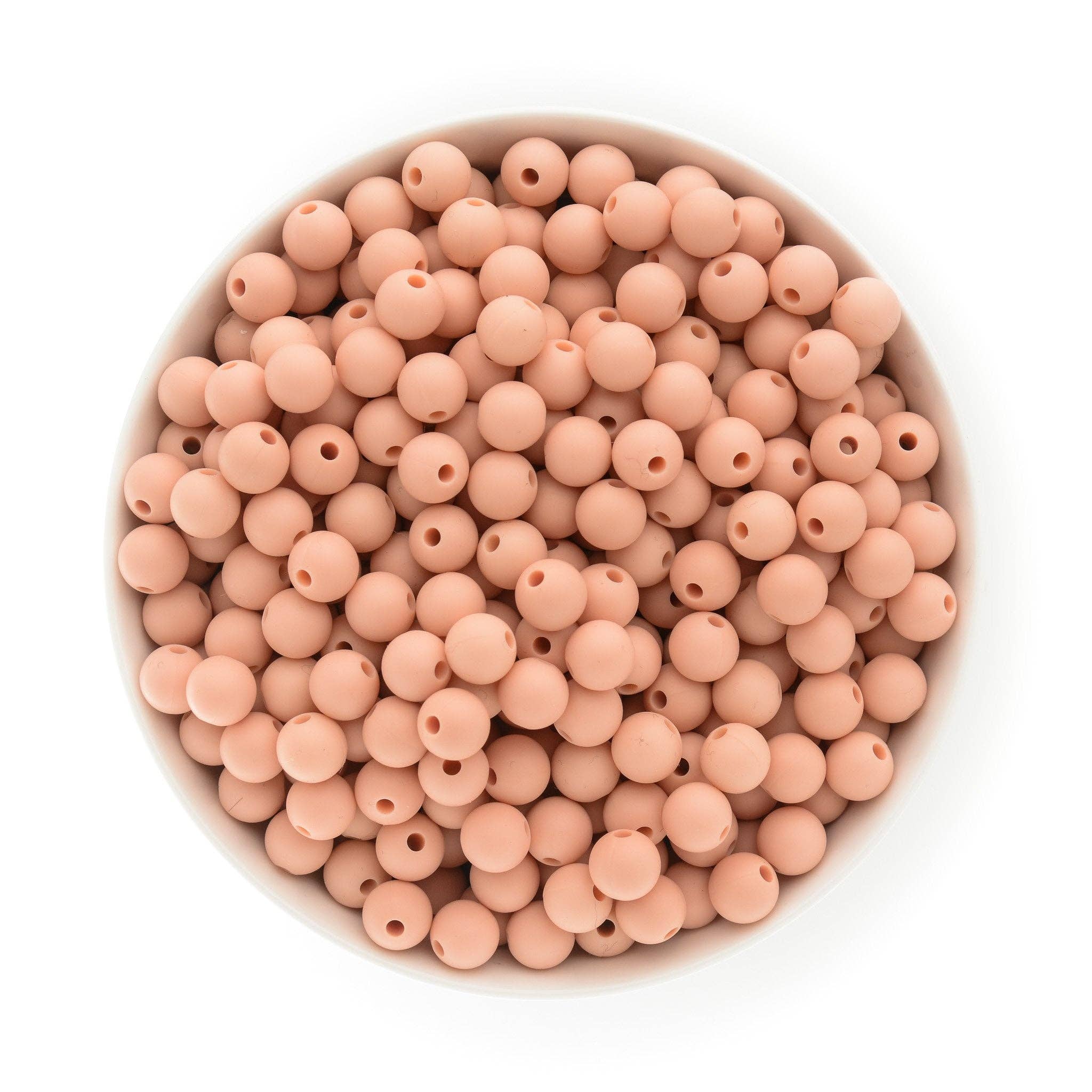 9mm Round Silicone Beads