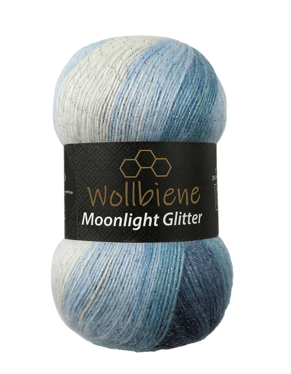 Woolen bee moonlight glitter batik crochet knitting wool