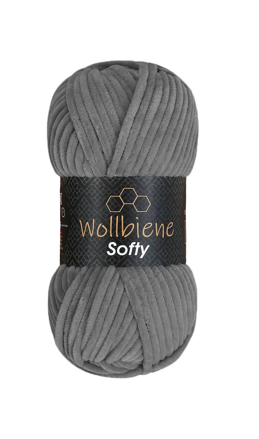 Wool bee softy chenille wool 100gr super bulky knitting
