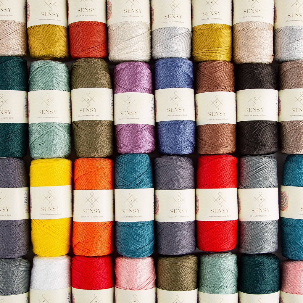 Sensy Premium 1.5mm - 164 yards 100% Polyester Macrame Cord