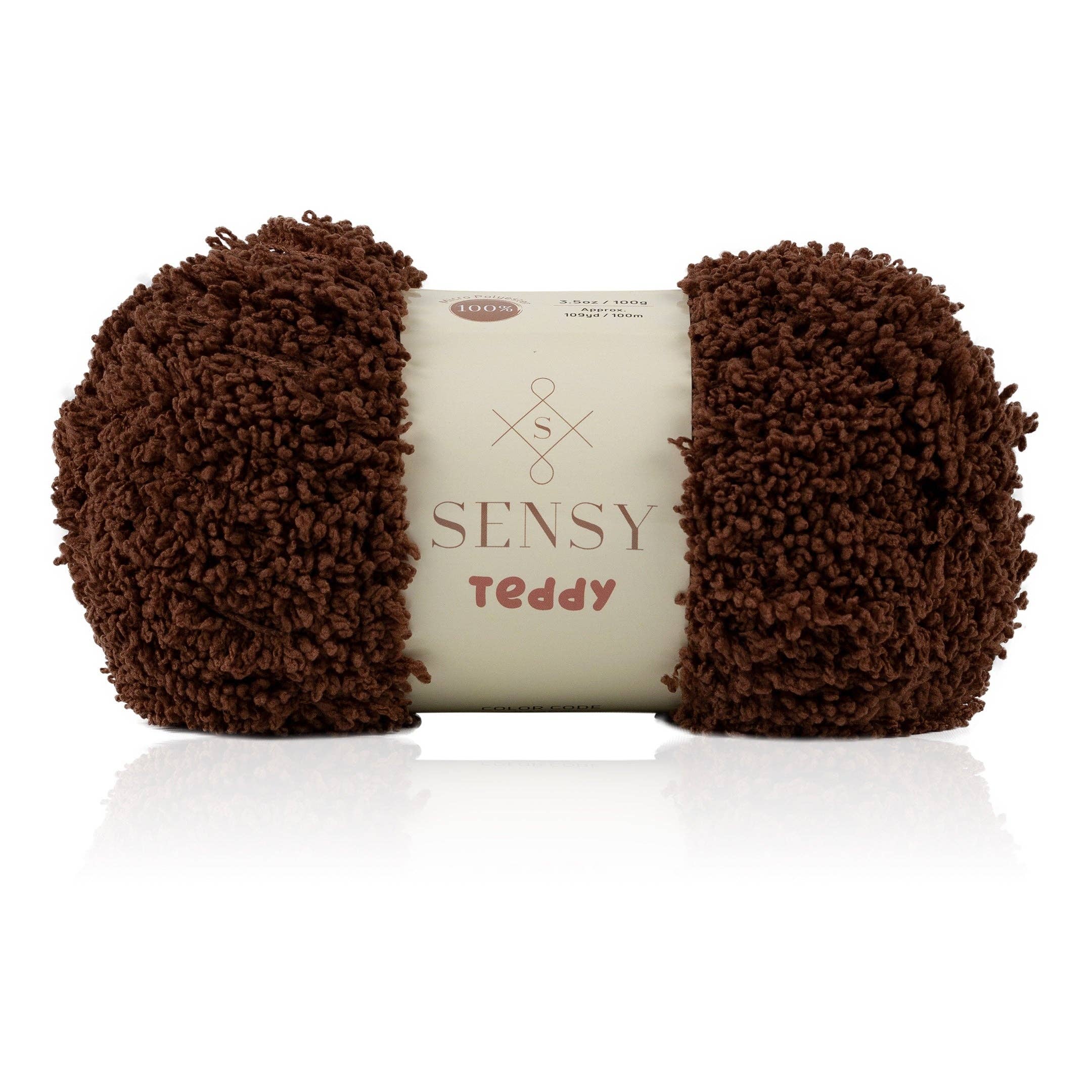 Sensy Teddy Yarn, 3.5 oz, 109 Yards, Gauge 5 Bulky