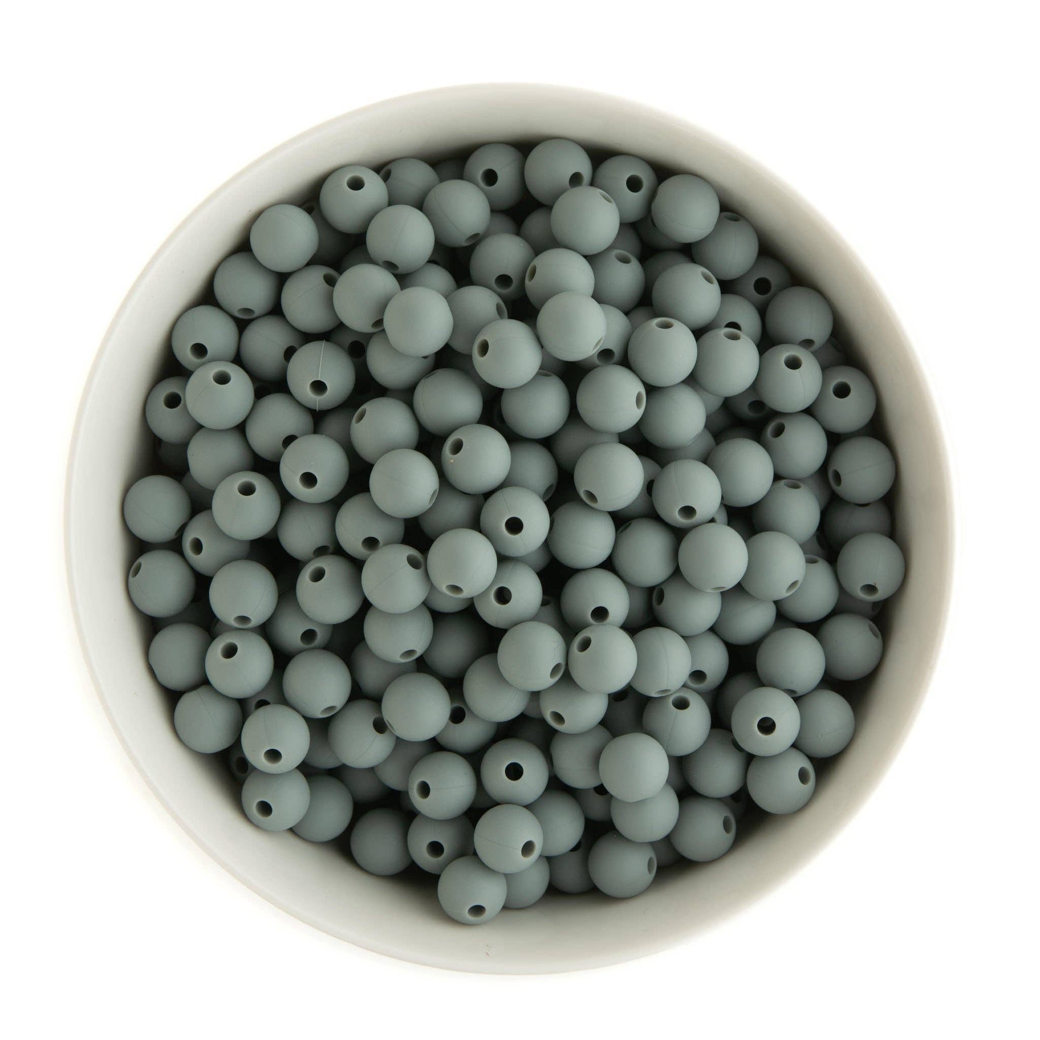 9mm Round Silicone Beads