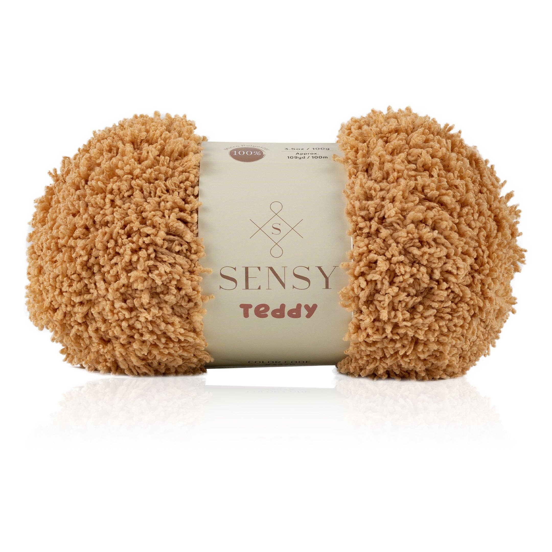 Sensy Teddy Yarn, 3.5 oz, 109 Yards, Gauge 5 Bulky