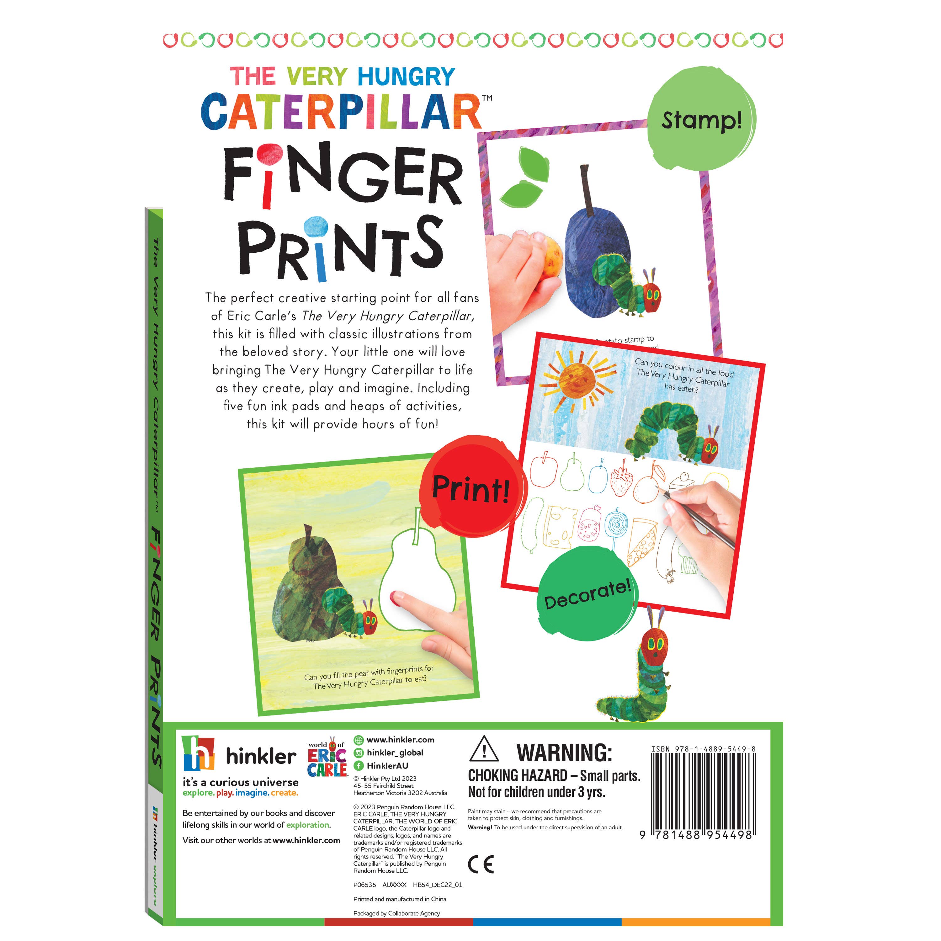The Very Hungry Caterpillar Finger Prints