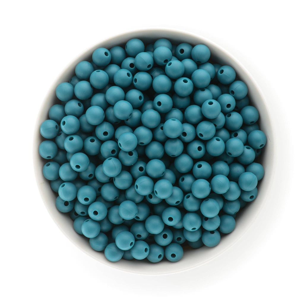 9mm Round Silicone Beads