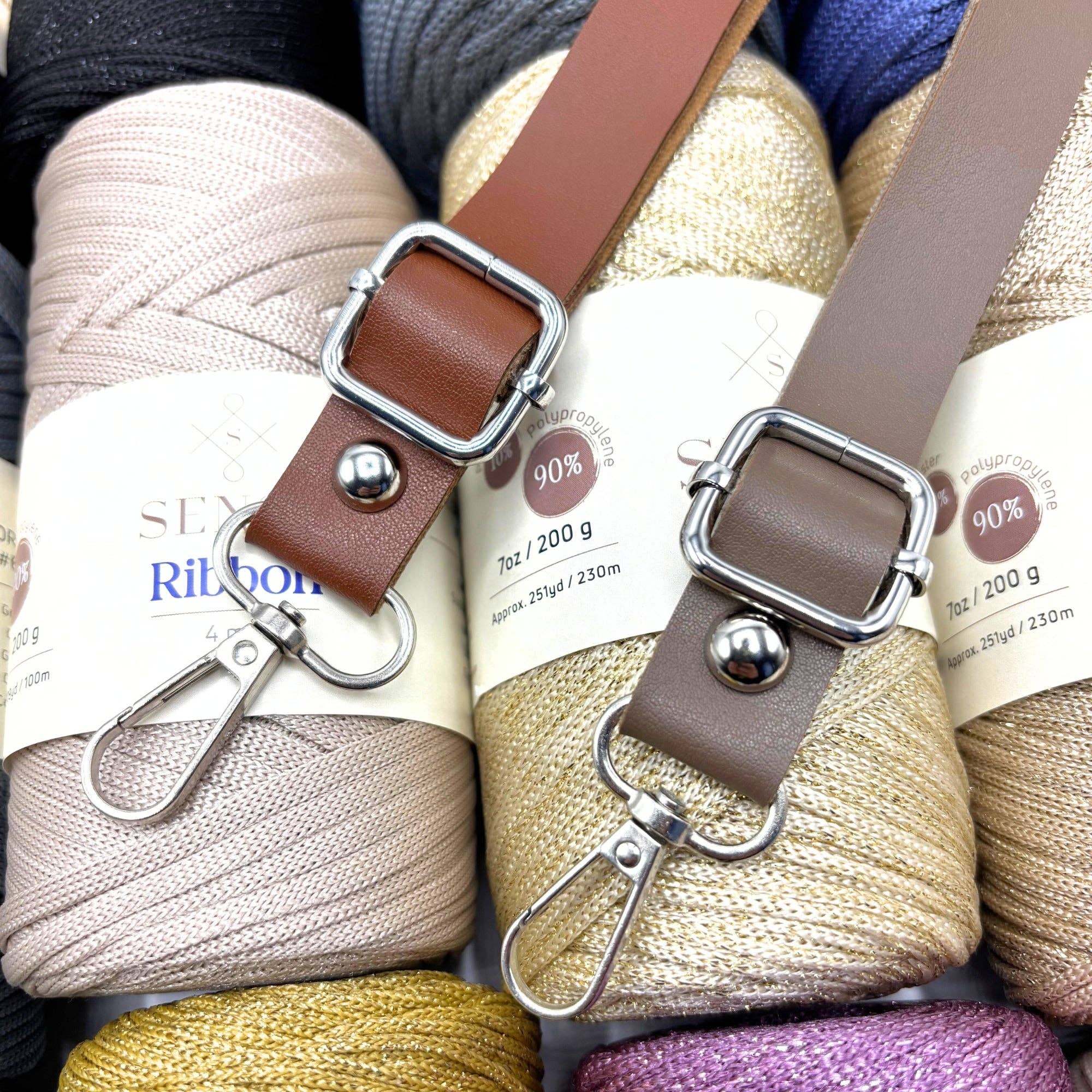 PU Leather Adjustable Bag Strap (65 Cm to 135 Cm)