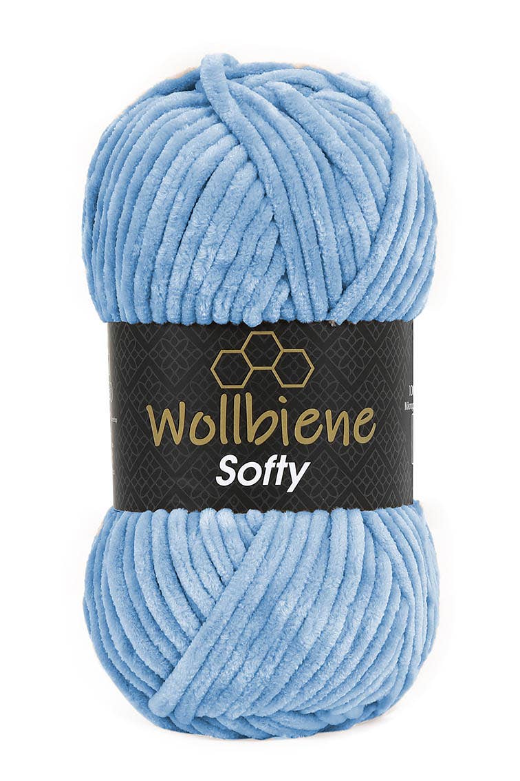 Wool bee softy chenille wool 100gr super bulky knitting