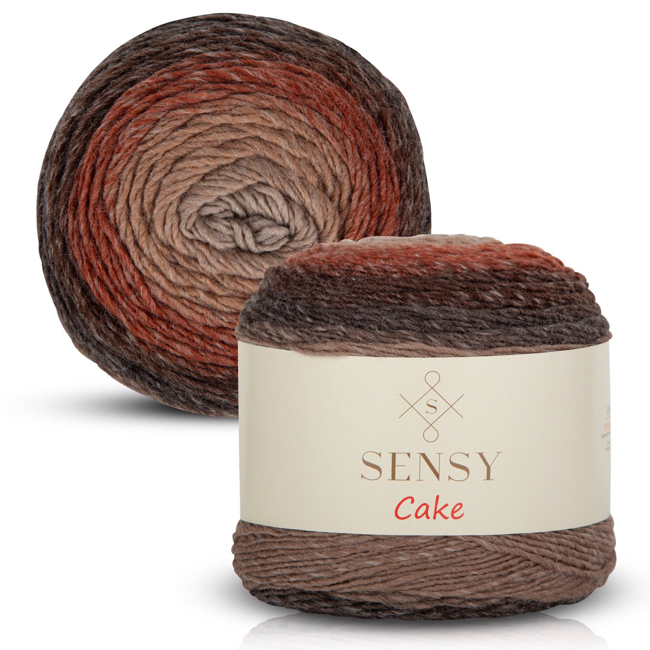 Sensy Cake Yarn, 5.3 oz, 525 Yards, Gauge 3 Light