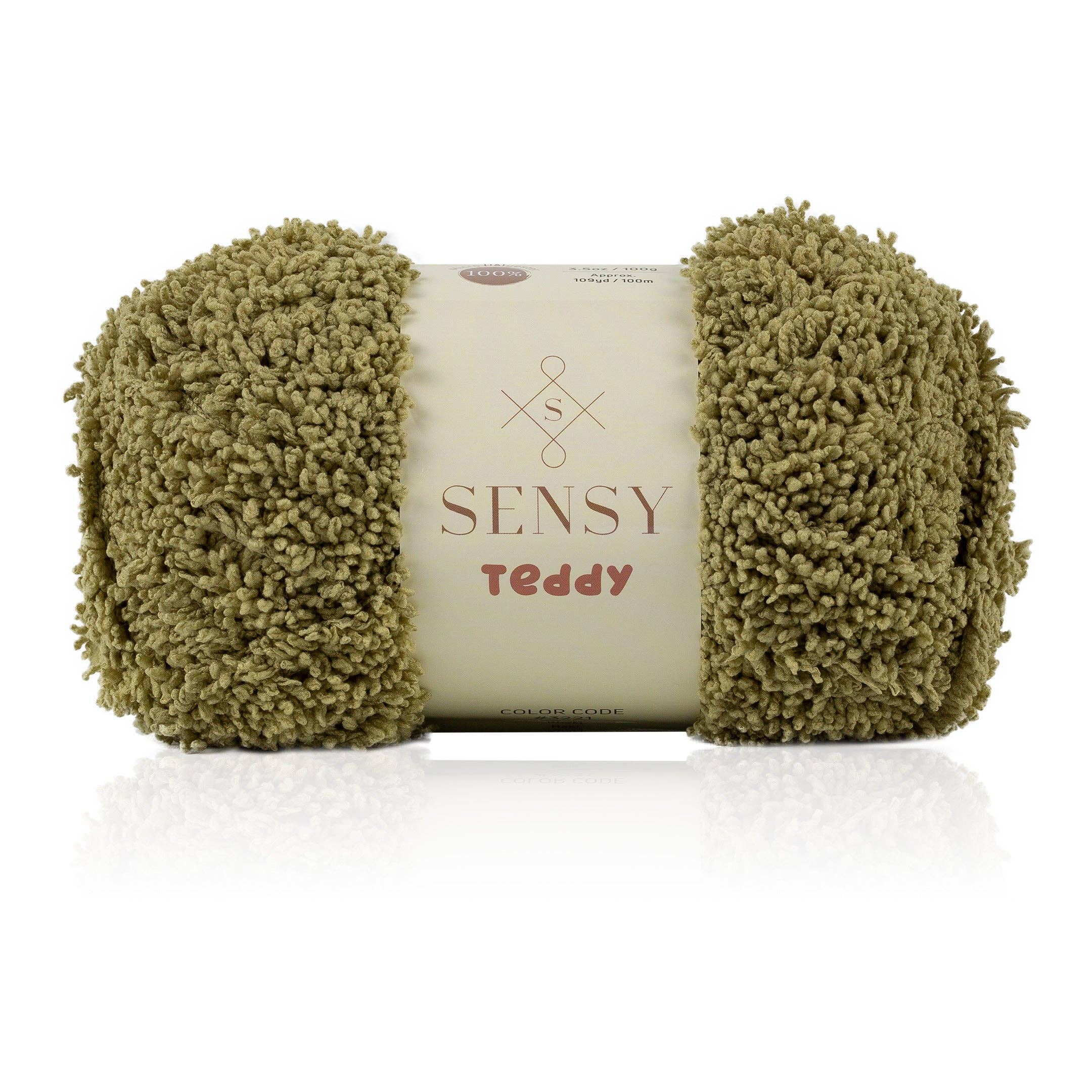 Sensy Teddy Yarn, 3.5 oz, 109 Yards, Gauge 5 Bulky