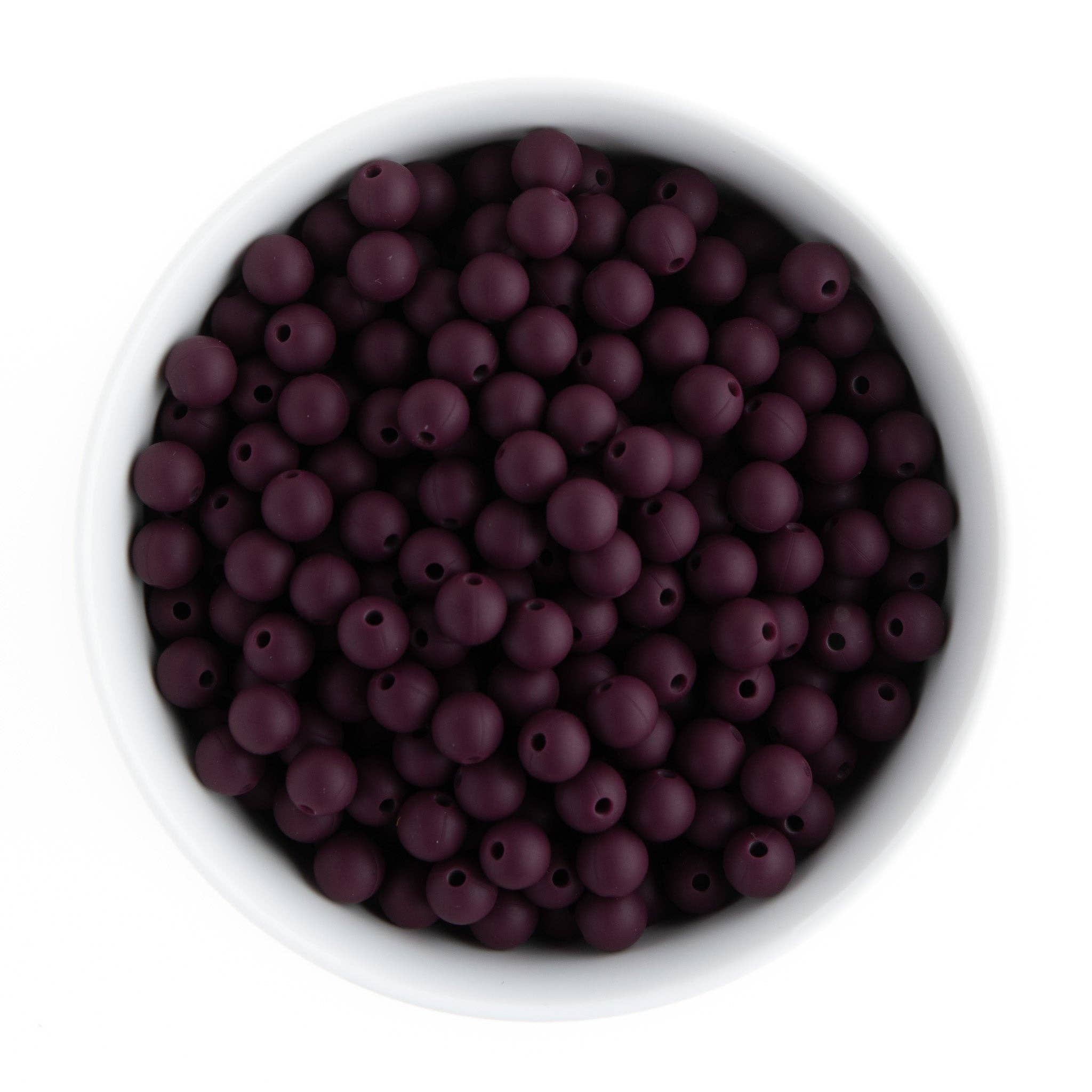 9mm Round Silicone Beads