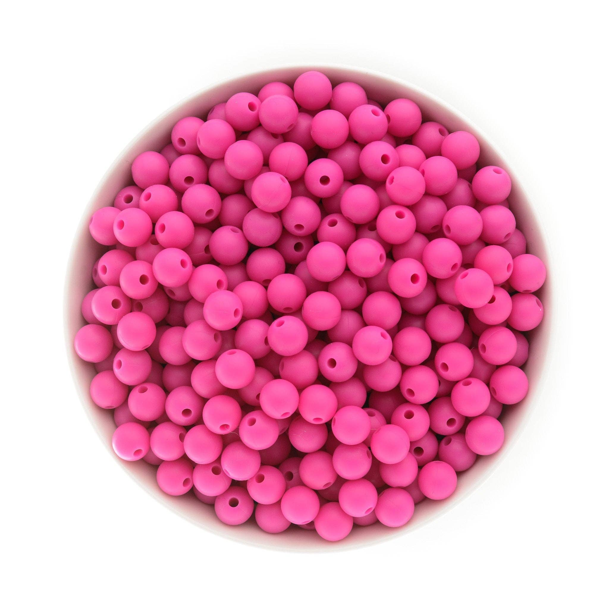 9mm Round Silicone Beads