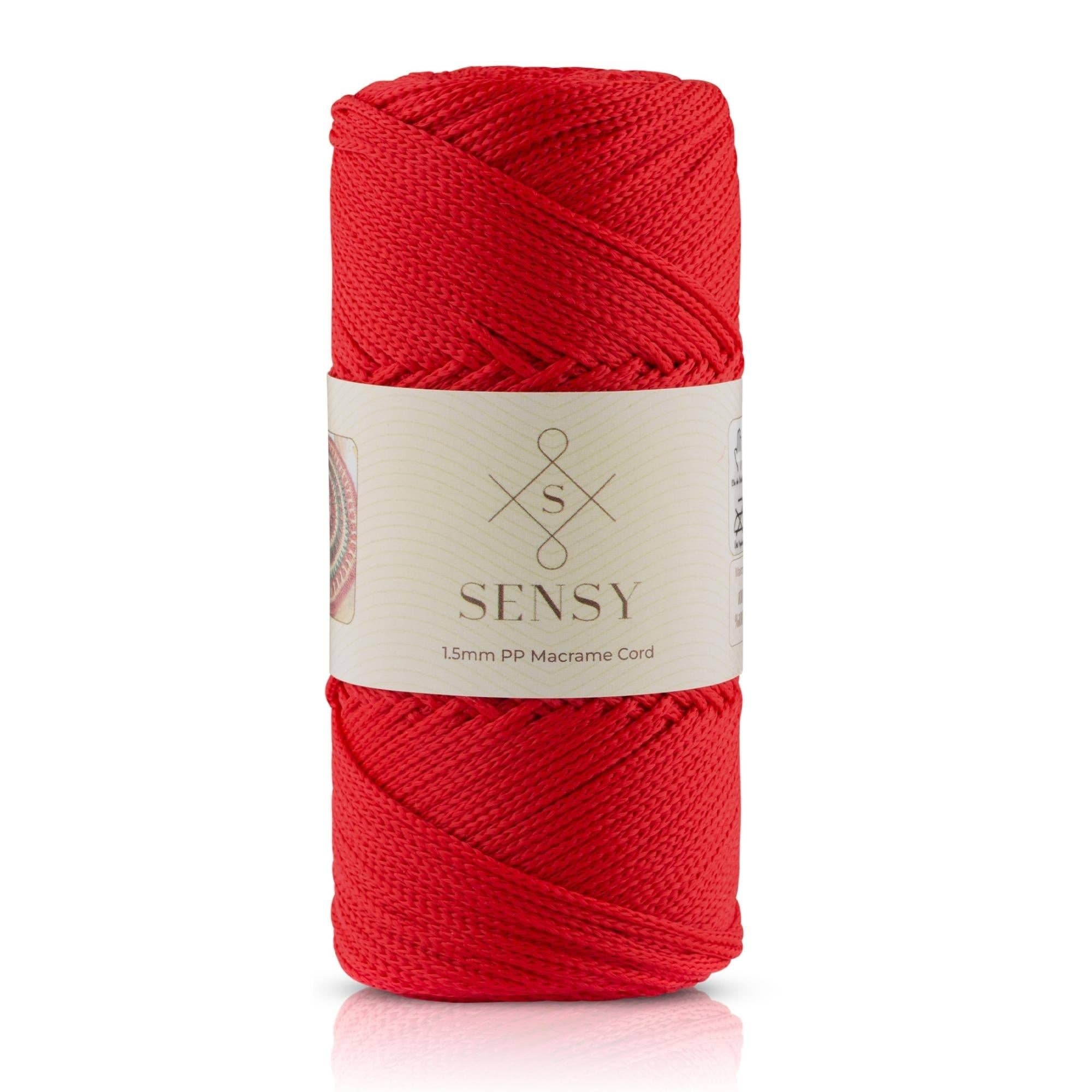 Sensy Premium 1.5mm - 164 yards 100% Polyester Macrame Cord