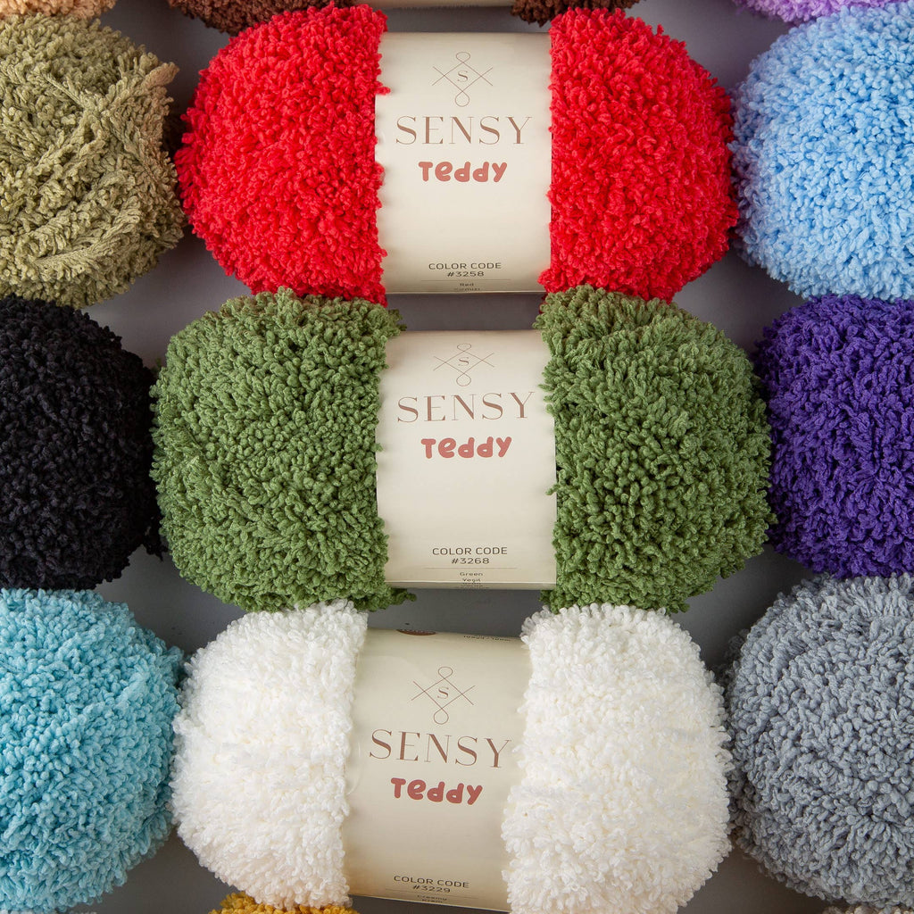 Sensy Teddy Yarn, 3.5 oz, 109 Yards, Gauge 5 Bulky