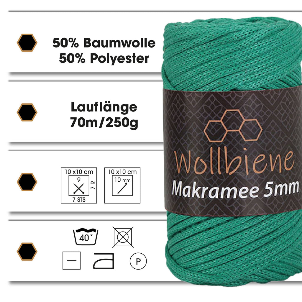 Macrame yarn 5mm I 70m I macrame for knotting macrame -