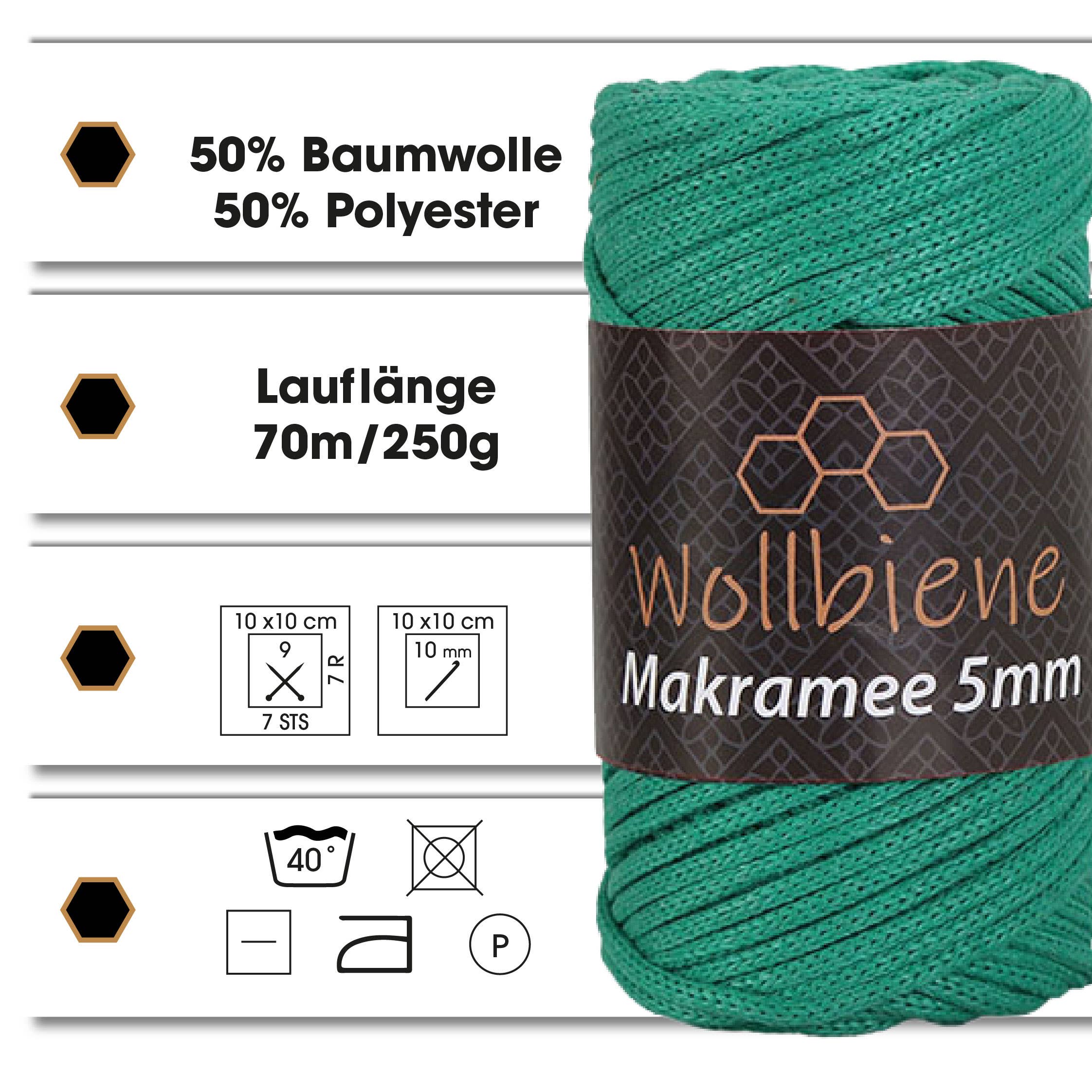 Macrame yarn 5mm I 70m I macrame for knotting macrame -