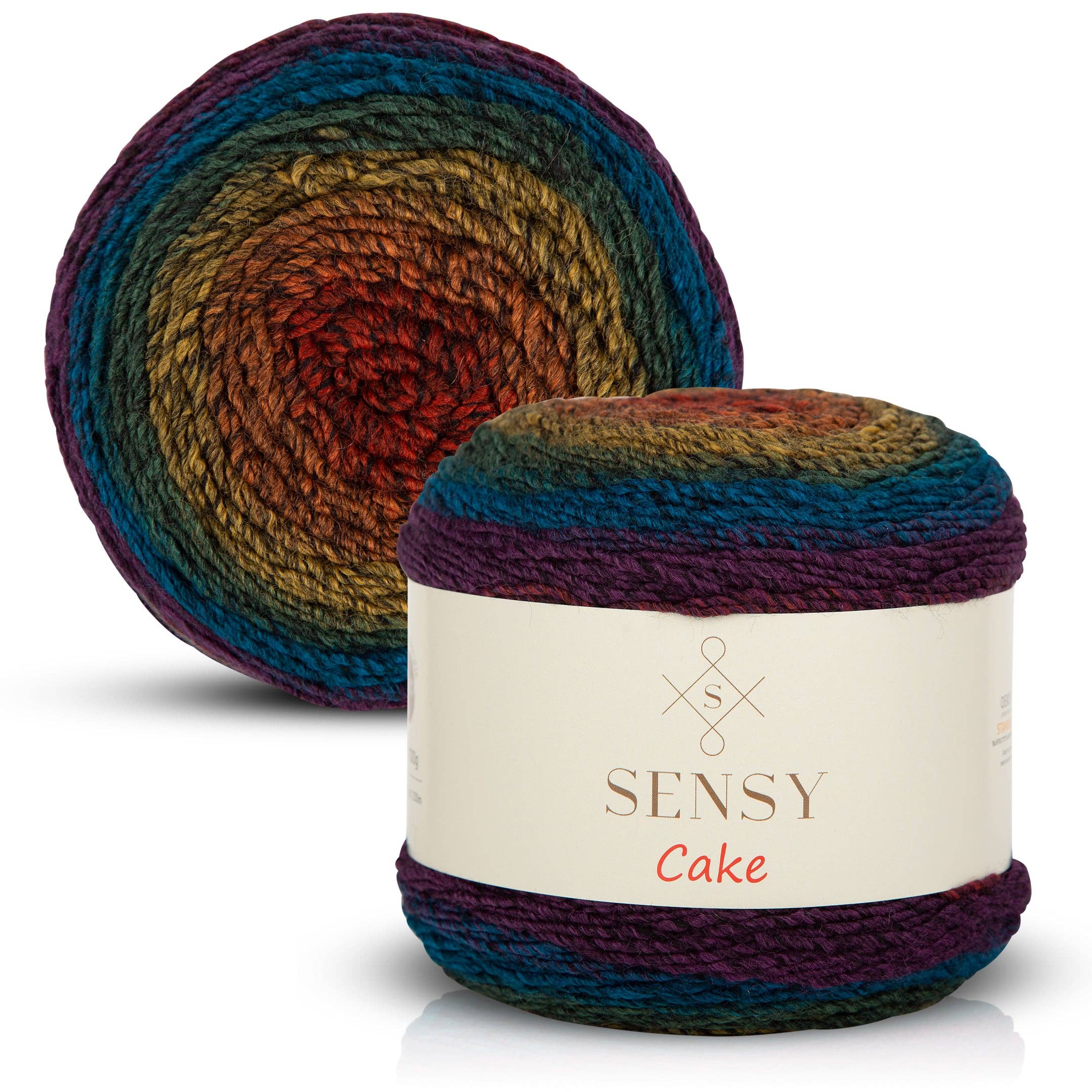 Sensy Cake Yarn, 5.3 oz, 525 Yards, Gauge 3 Light