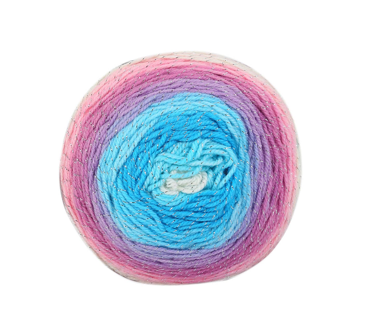 Woolly Bee Cupcake Glitter Gradient Wool Knitting Wool 150g
