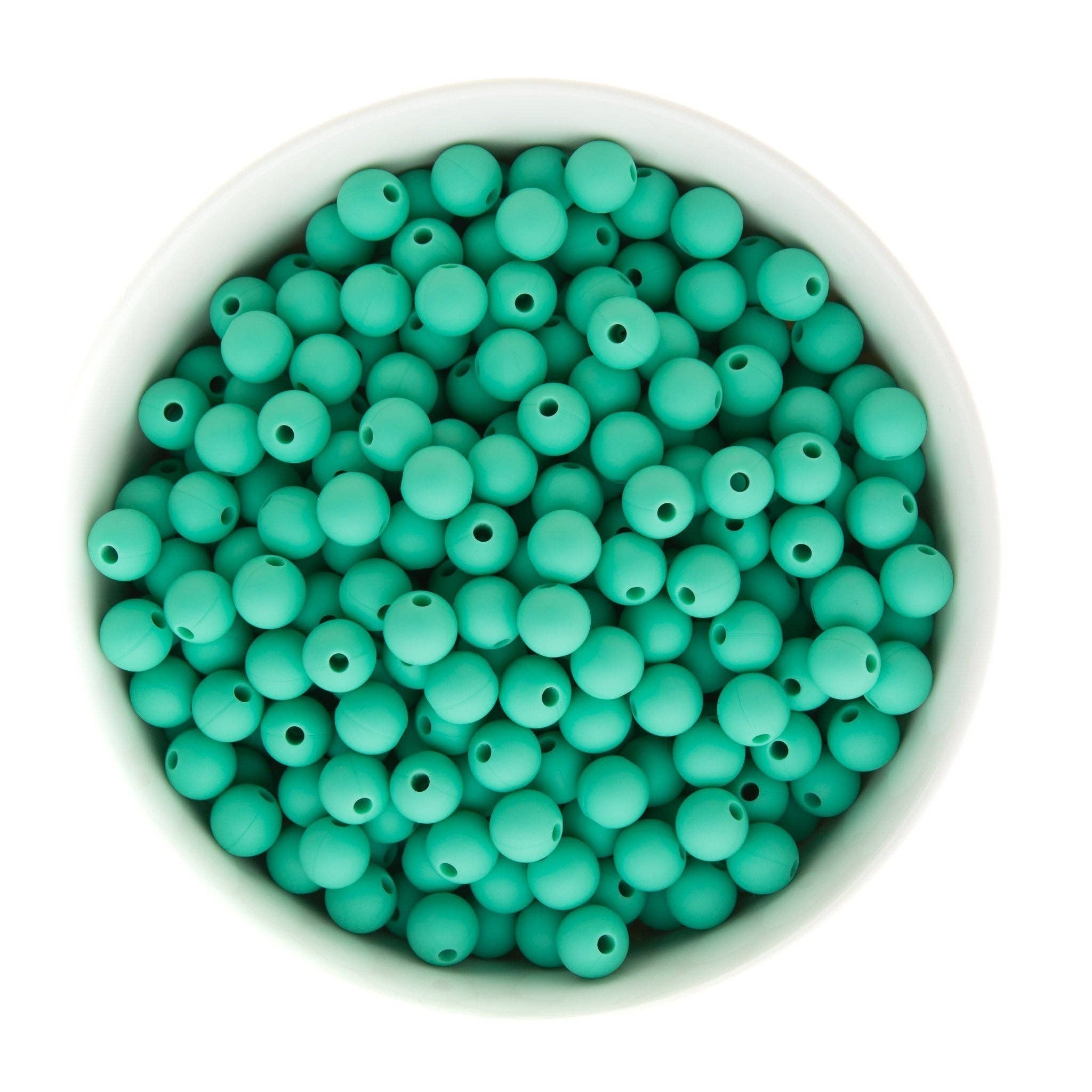 9mm Round Silicone Beads