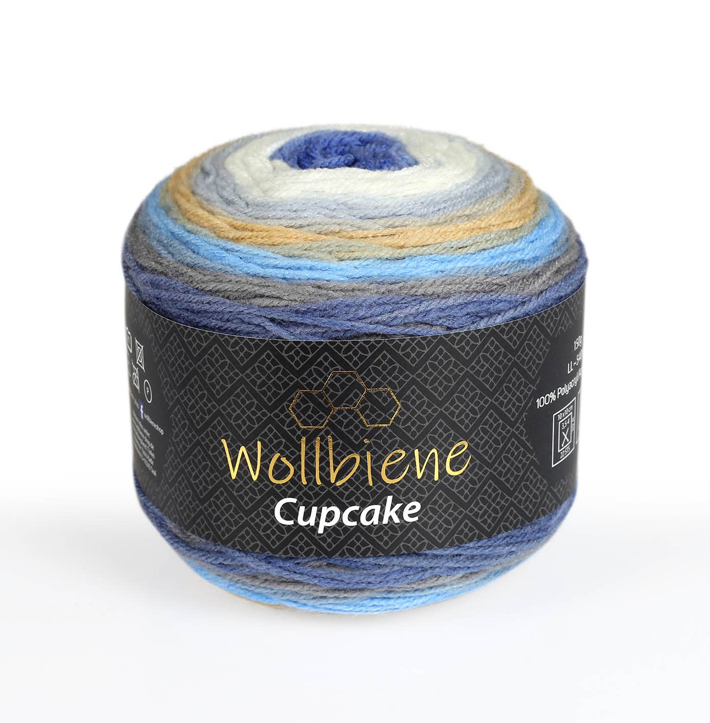 Woolen bee cupcake gradient wool knitting 150g