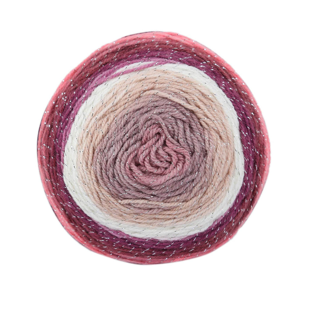 Woolly Bee Cupcake Glitter Gradient Wool Knitting Wool 150g