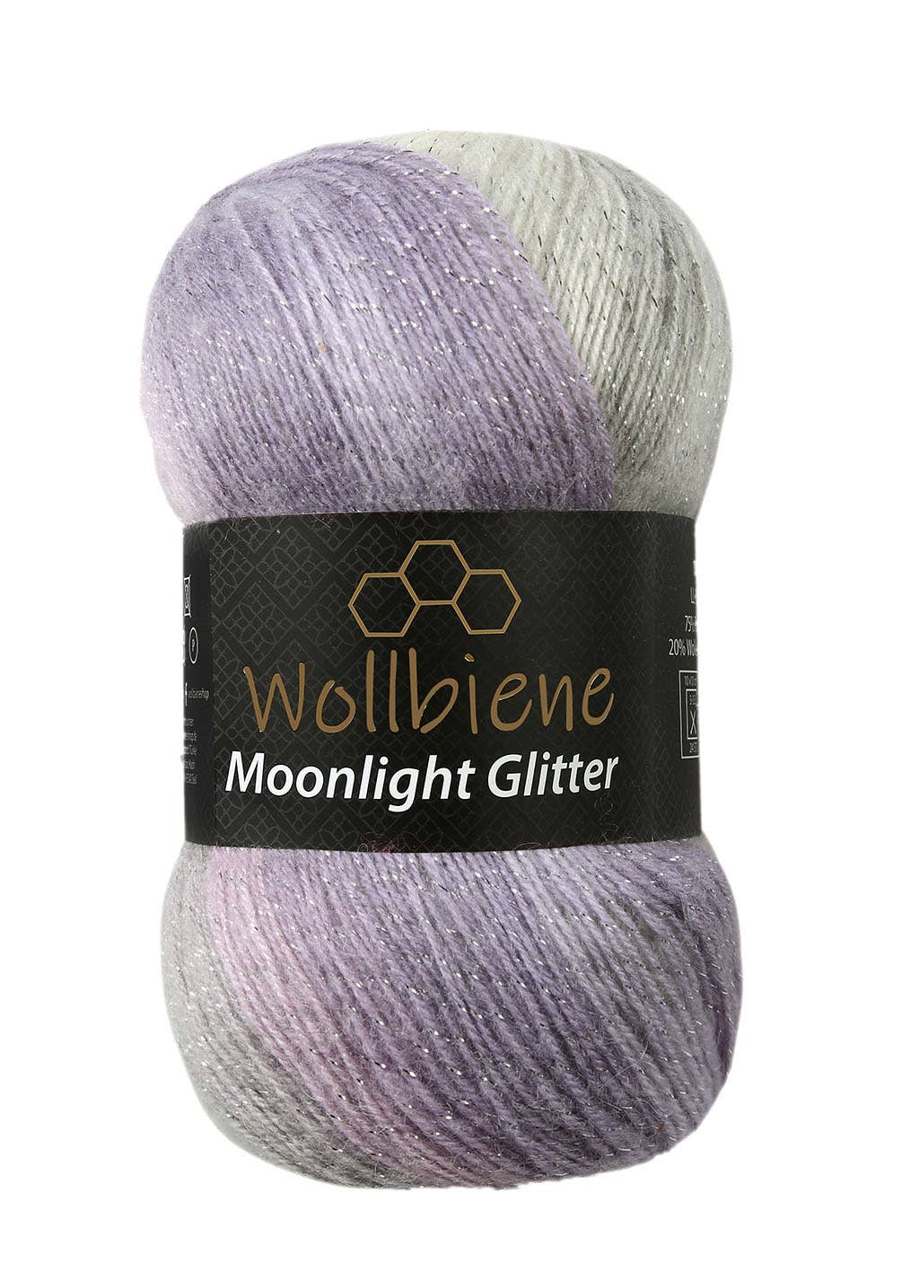 Woolen bee moonlight glitter batik crochet knitting wool