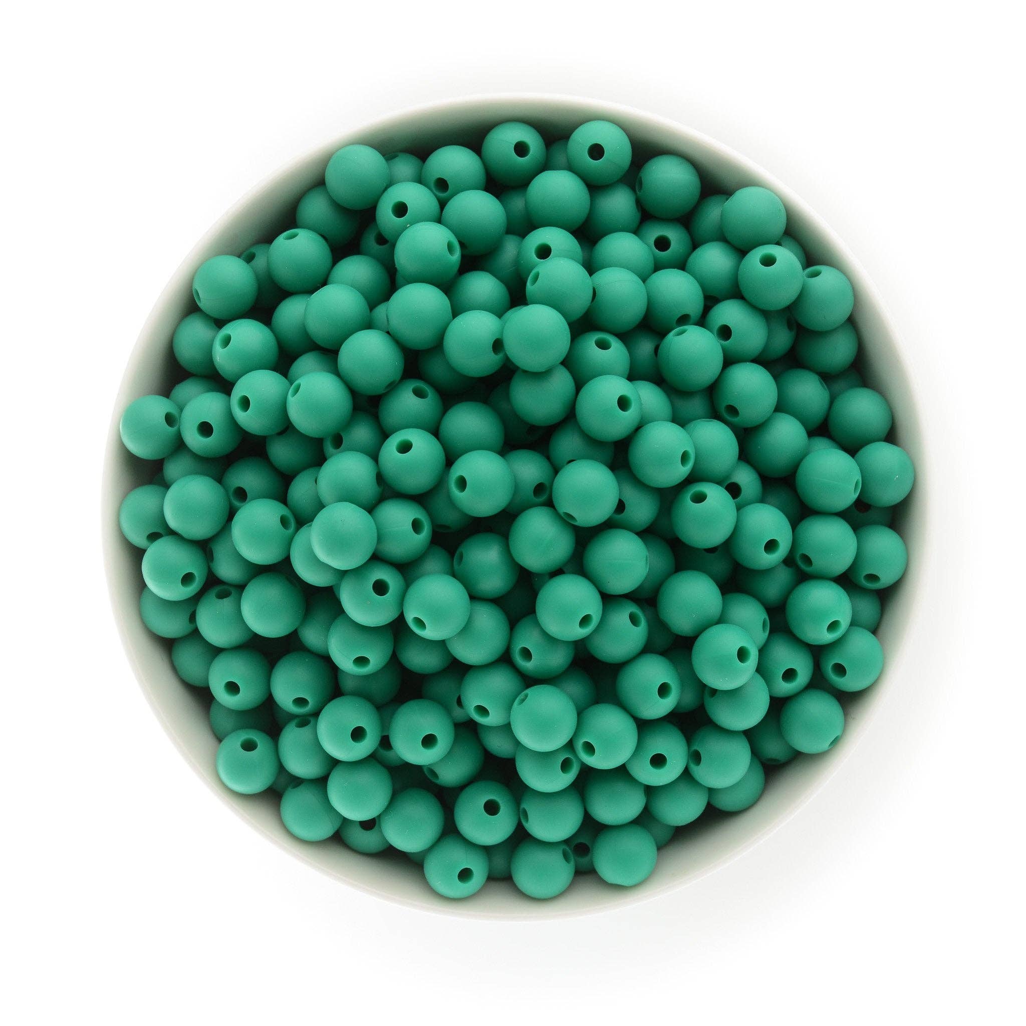 9mm Round Silicone Beads